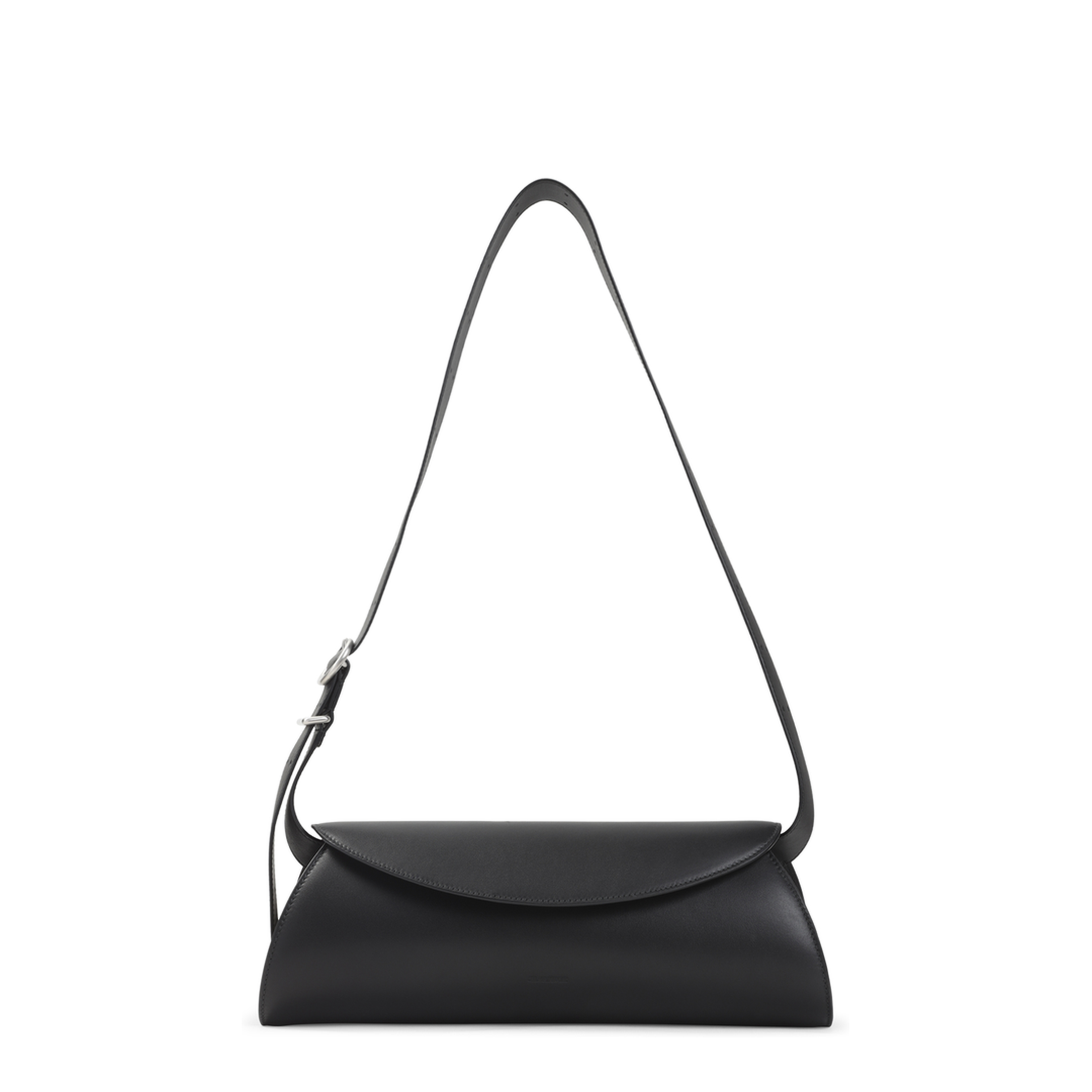 Cannolo Grande Calf Leather Bag - Black - Image 2