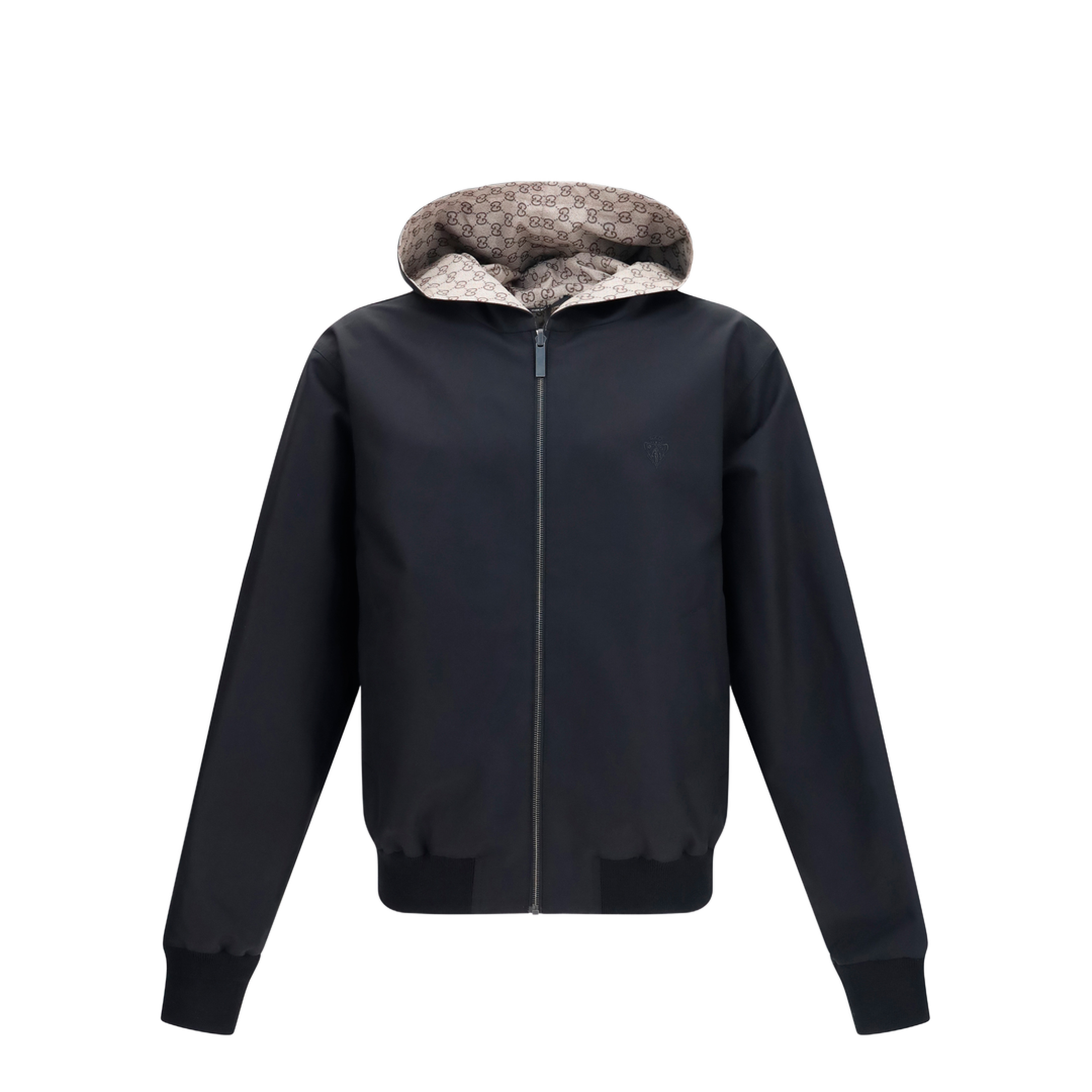 Reversible Zip Jacket in Cotton - Image 1