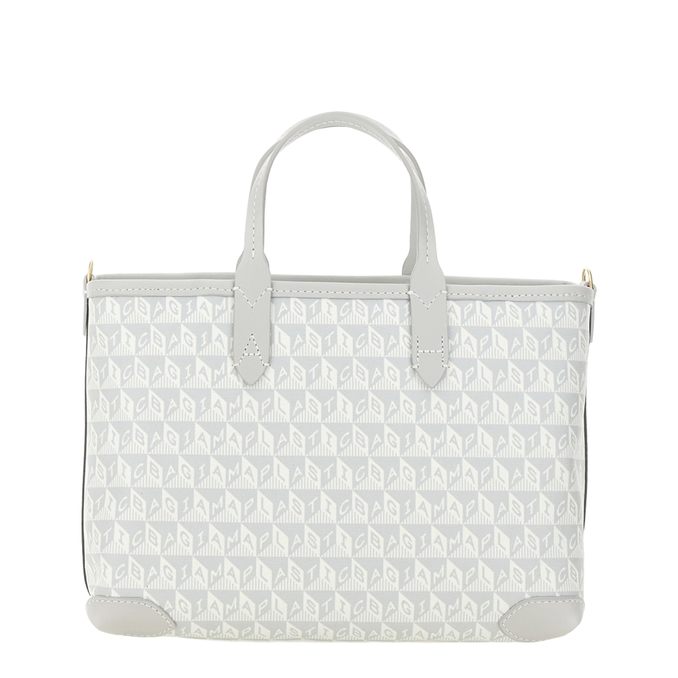 I Am A Plastic Bag XS Wink Zipped Cross-body Tote - Frost - Image 3