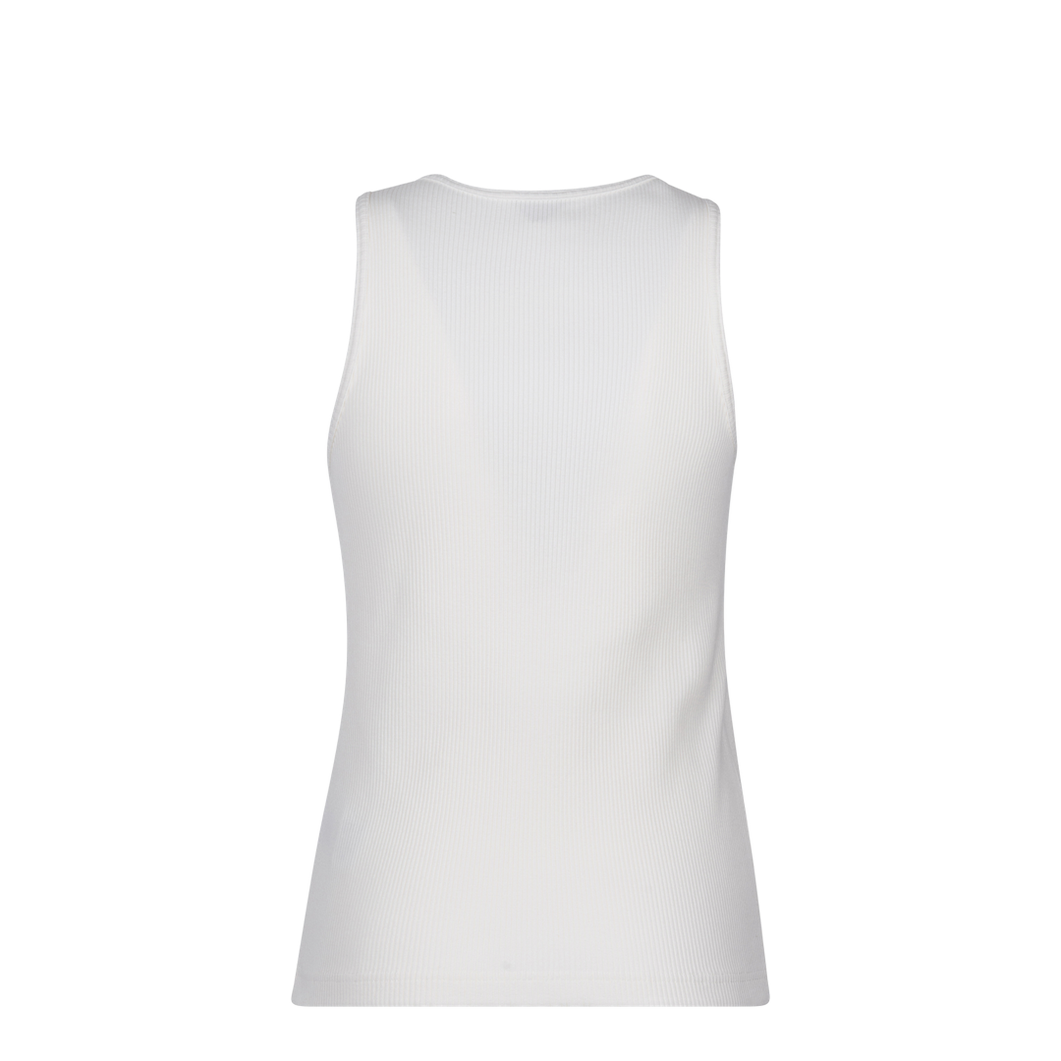 Compact Cotton Ribbed Jersey Tank Top - Image 2