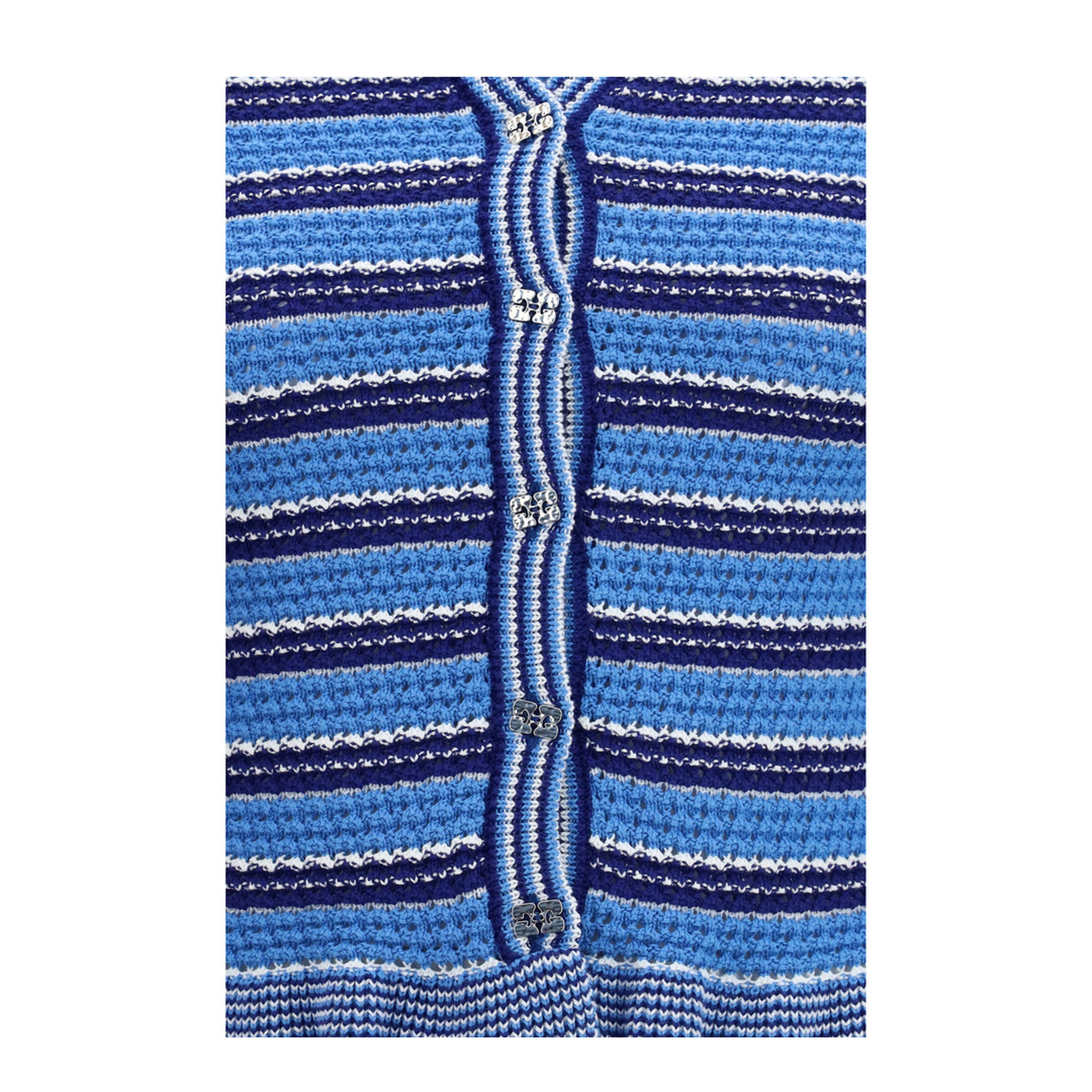 Striped Cotton Cardigan - Image 3