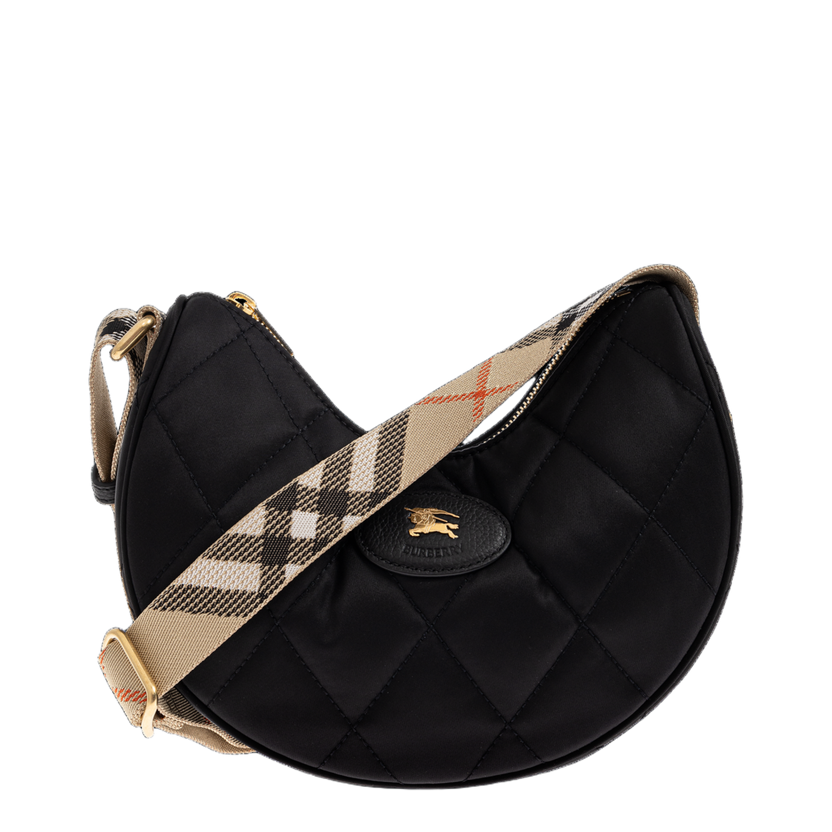 Horseshoe Nylon Crossbody - Black - Image 1