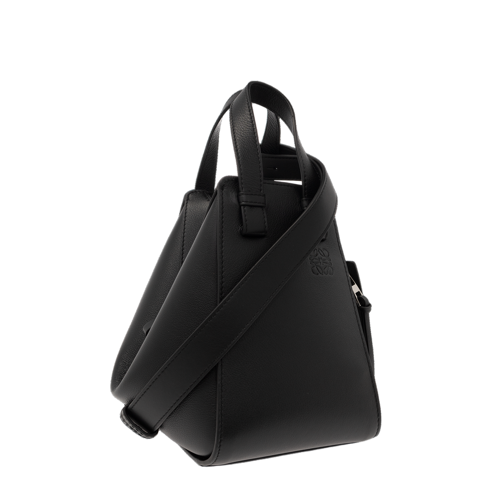 Hammock Leather Shoulder Bag - Black - Image 4