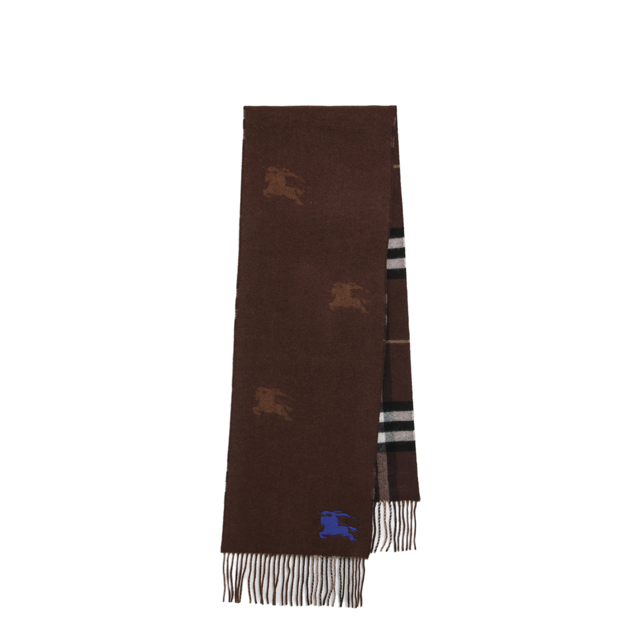 Reversible Check Cashmere Scarf - Image 1