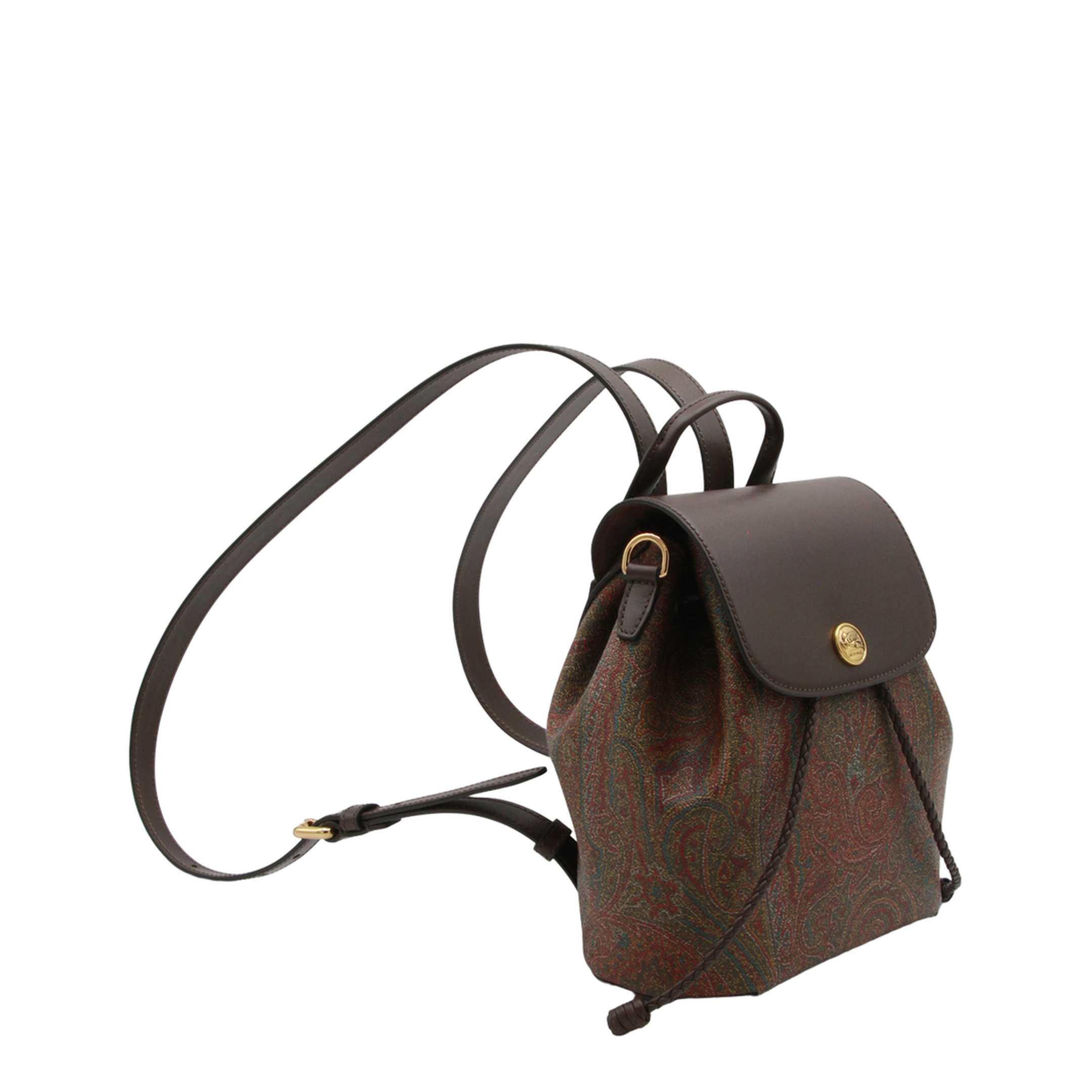 Essential S Arnica Small Jacquard Backpack - Brown - Image 4