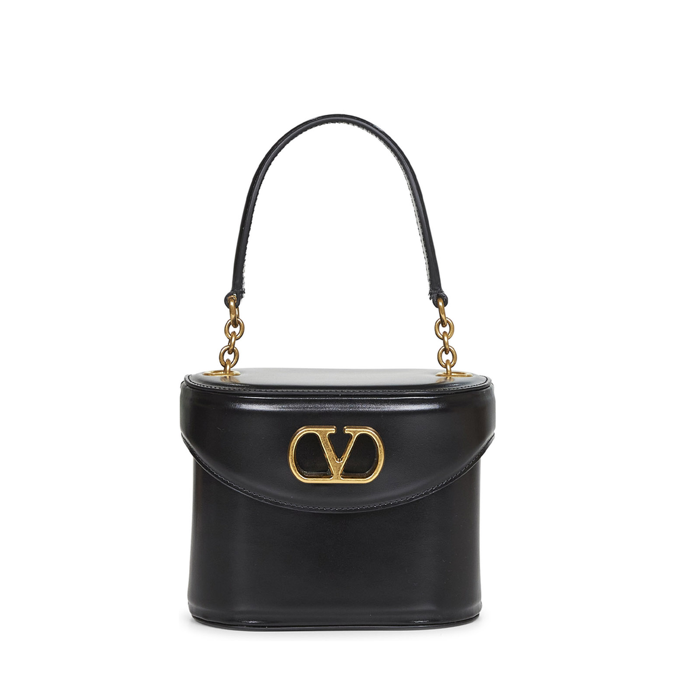 Black Leather Vanity Bag - Image 1