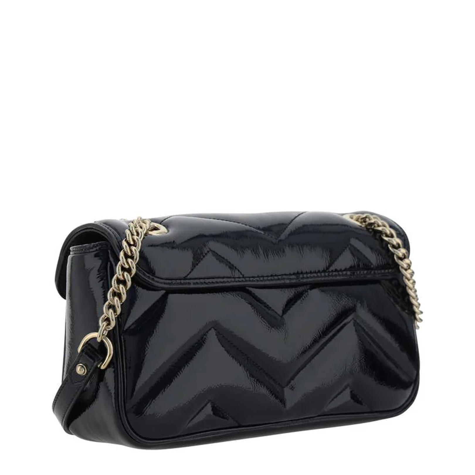 GG Marmont Medium Leather Shoulder Bag - Navy Blue - Image 3