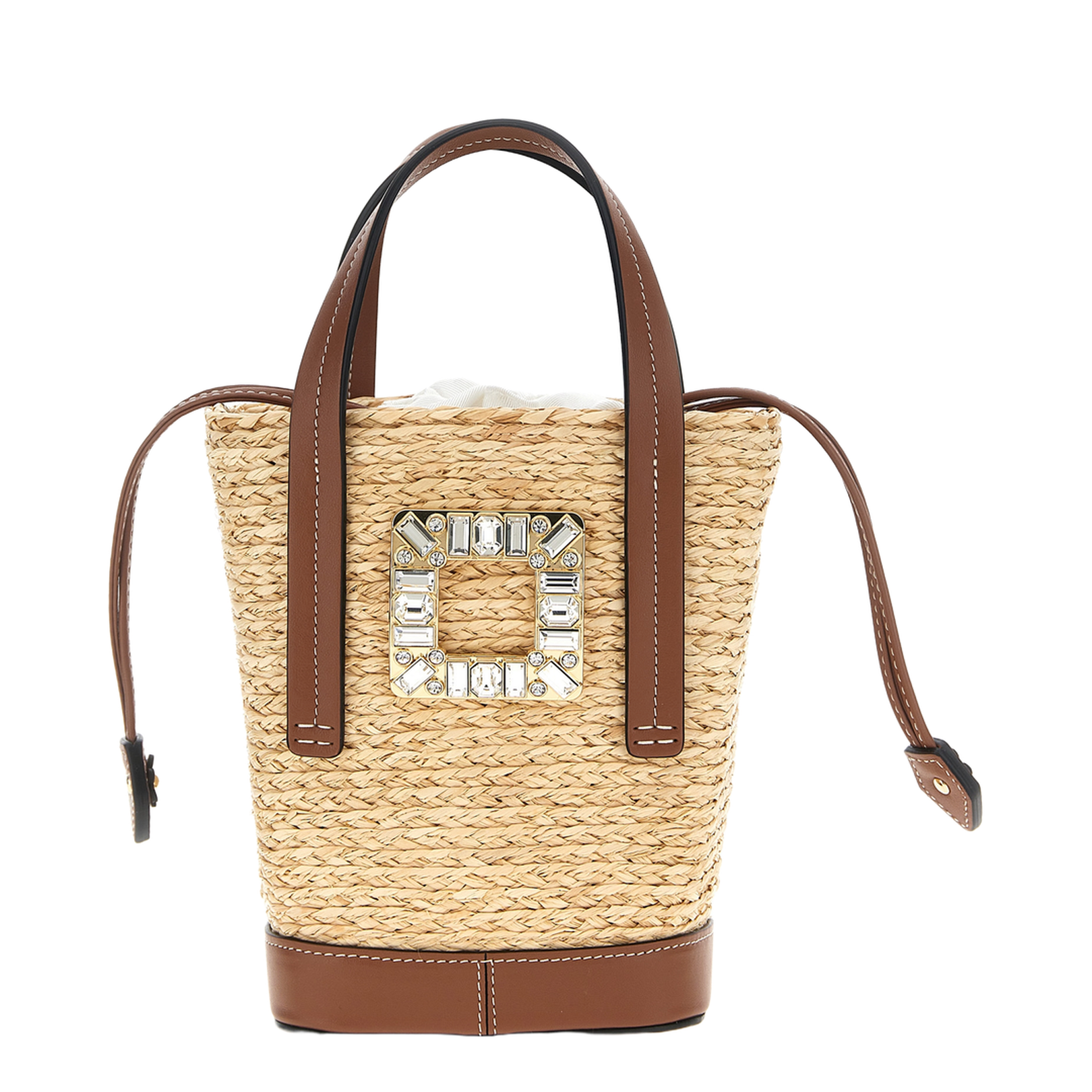 Viv Skate Rafia Bucket Bag - Image 1