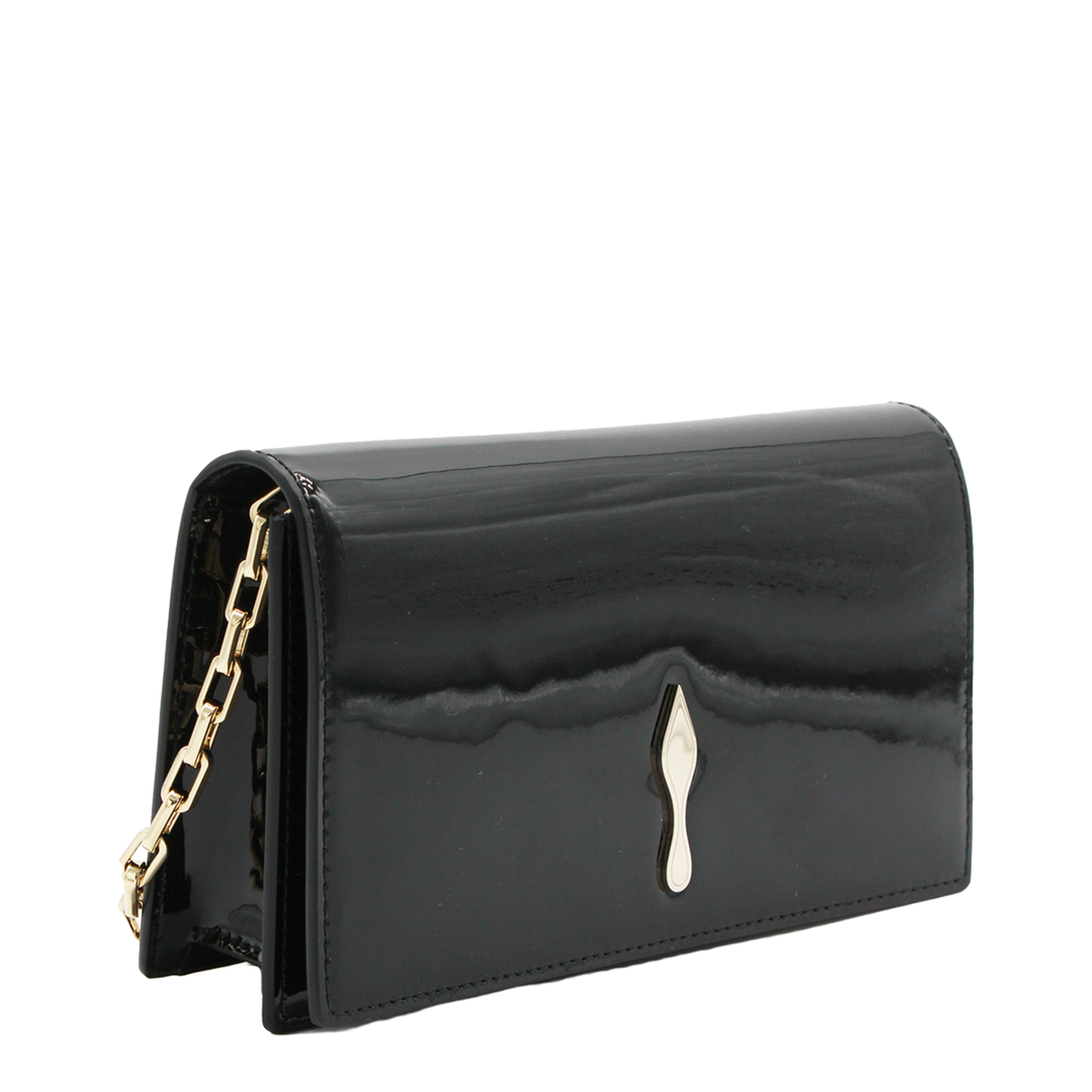 Bettina Patent Calf Leather Clutch - Black - Image 3