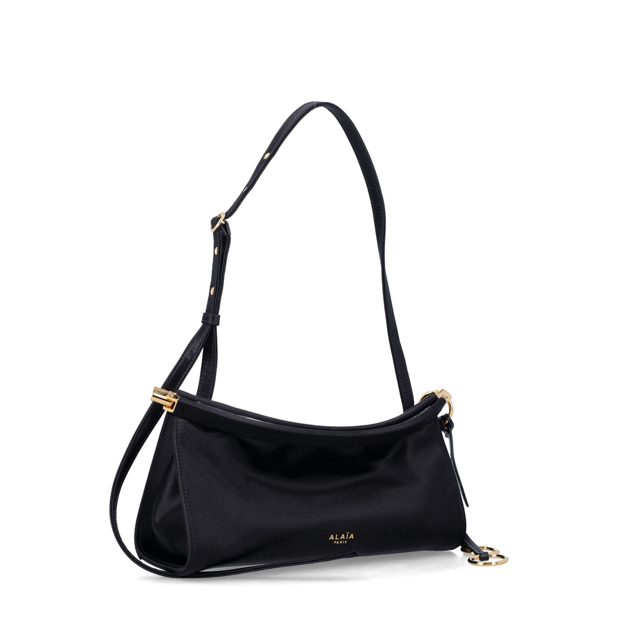 Le Click East West Small Calfskin Shoulder Bag - Noir - Image 2
