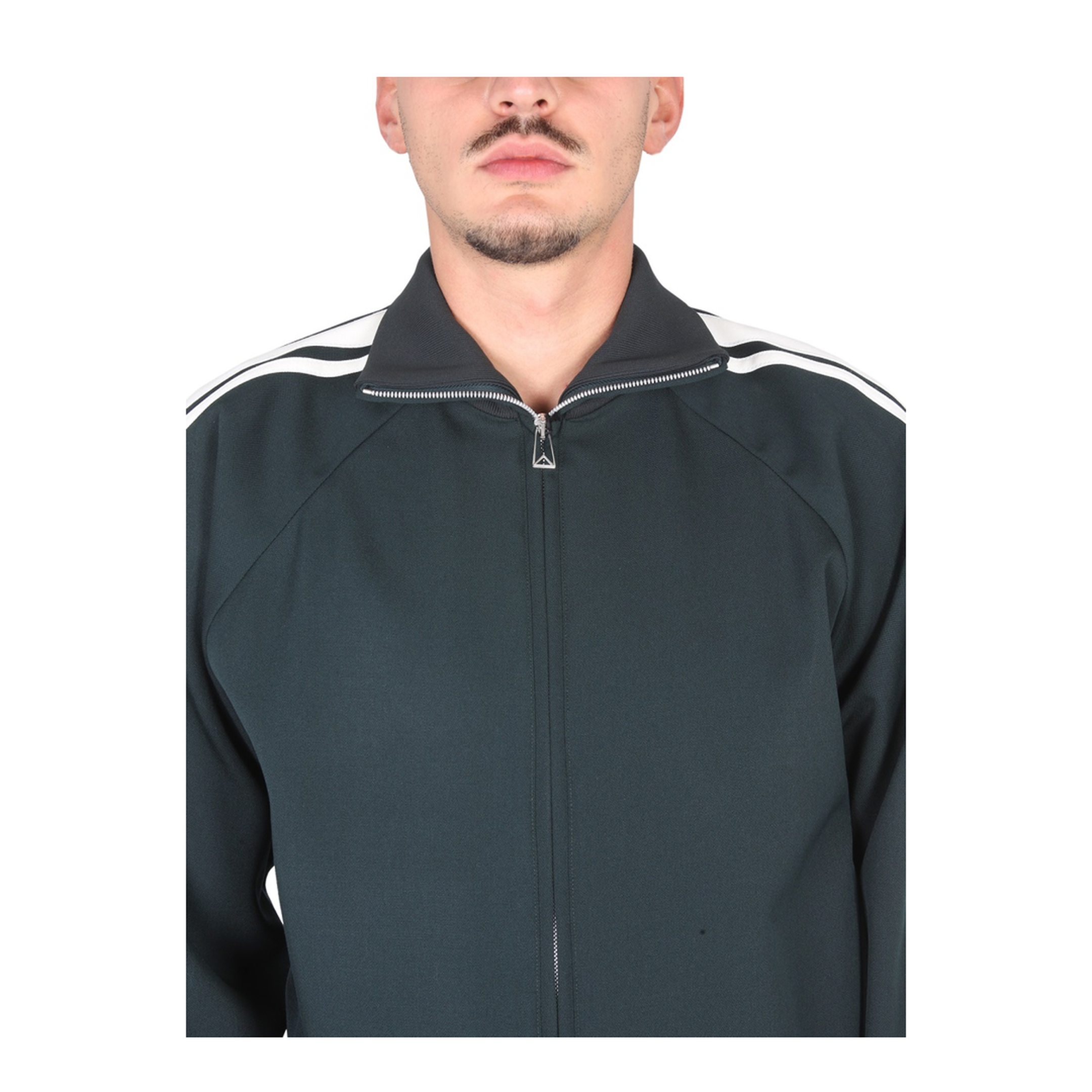 Gray Leather Denim Jacket - Image 4