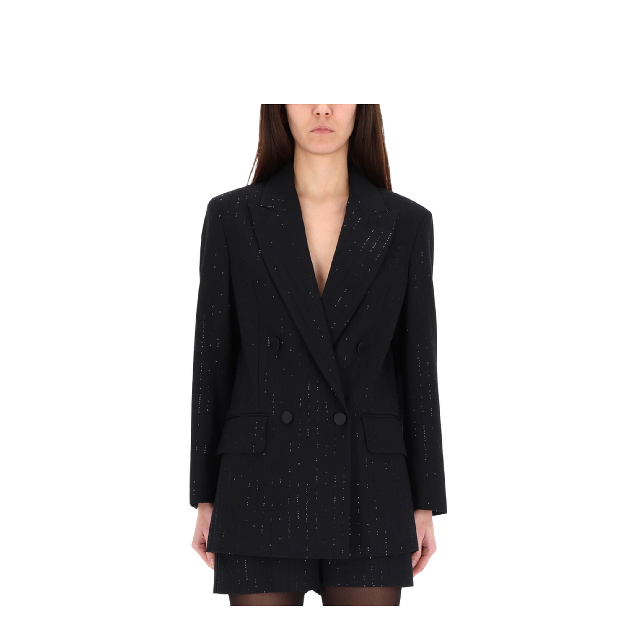 Wool Twill Jacket In Black - Image 4