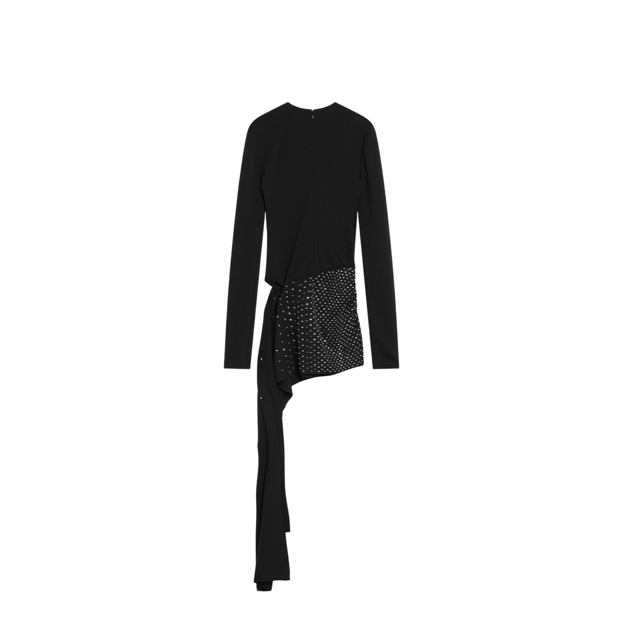 Mini black dress with thermostrass - Image 2
