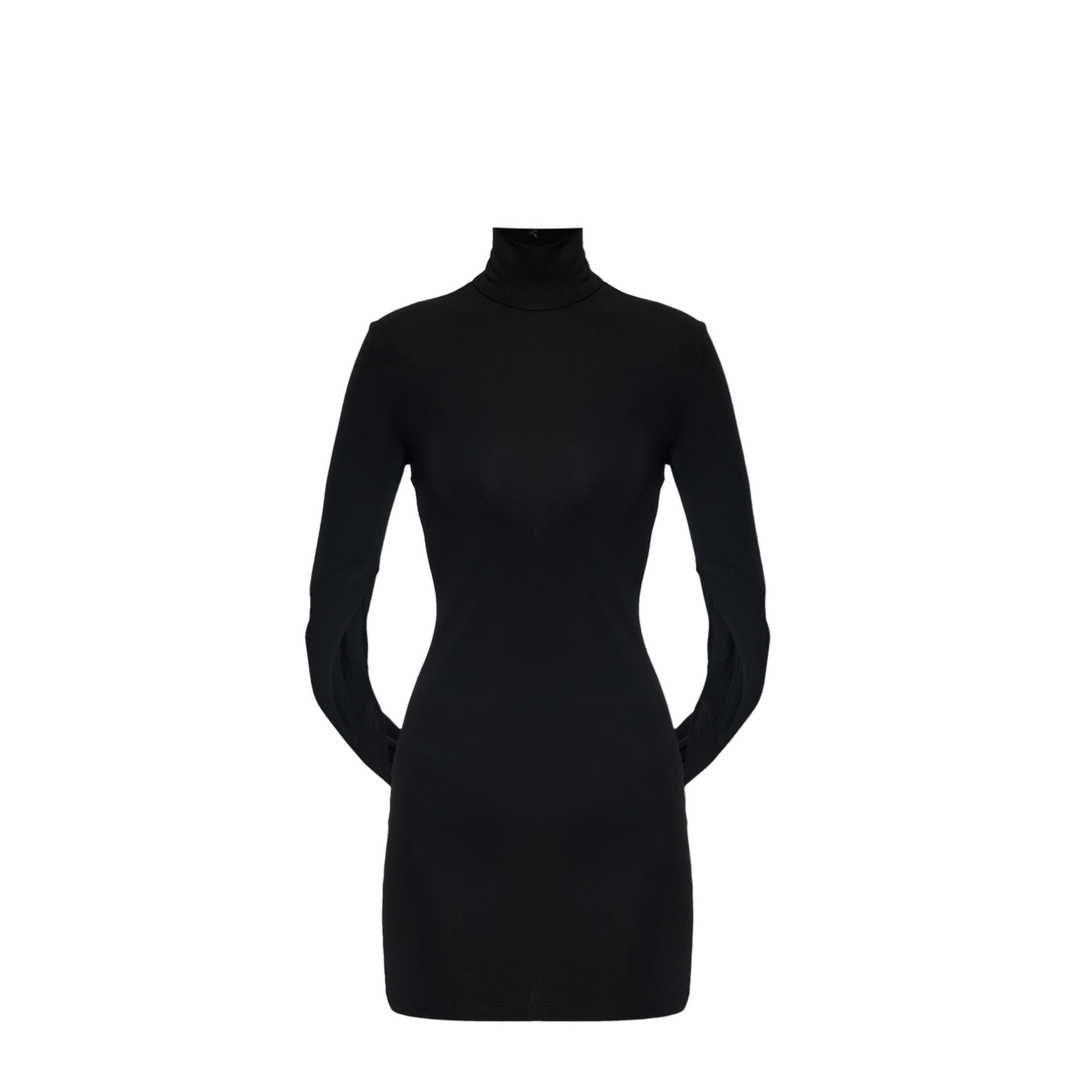 MINI DRAPED DRESS - Image 1