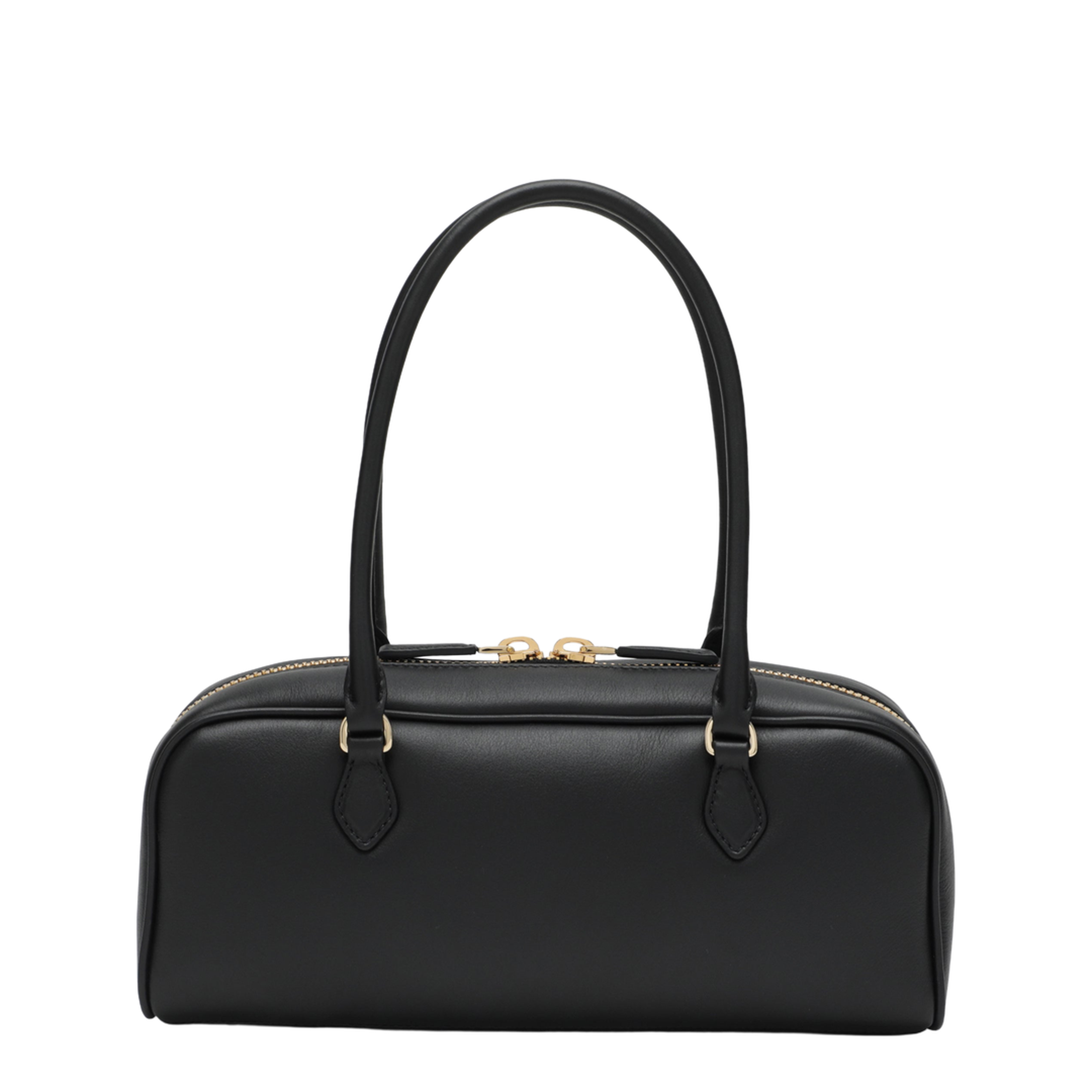 Leather Shoulder Bags - Black - Image 2