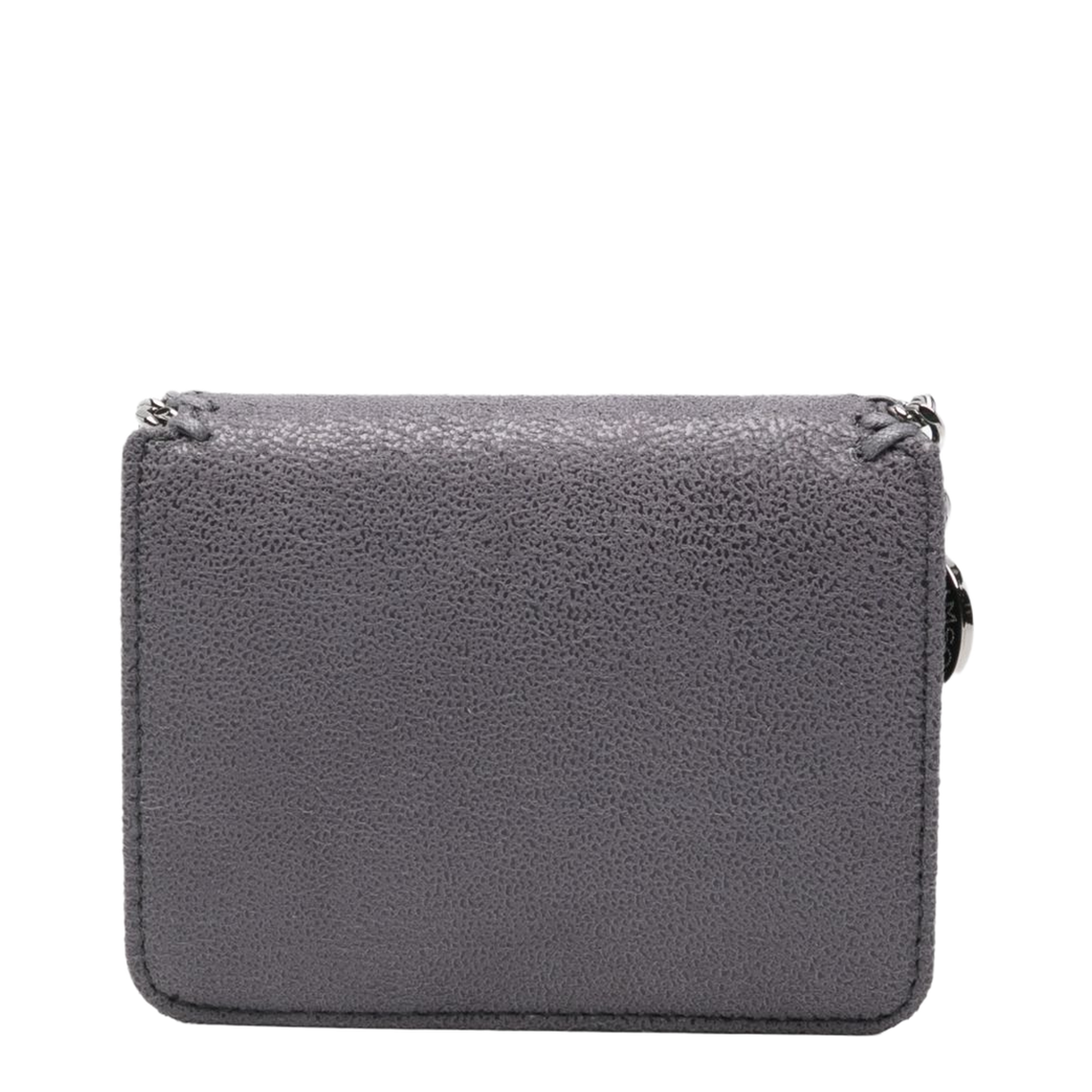 Falabella Chain-Trim Wallet - Light Grey - Image 1