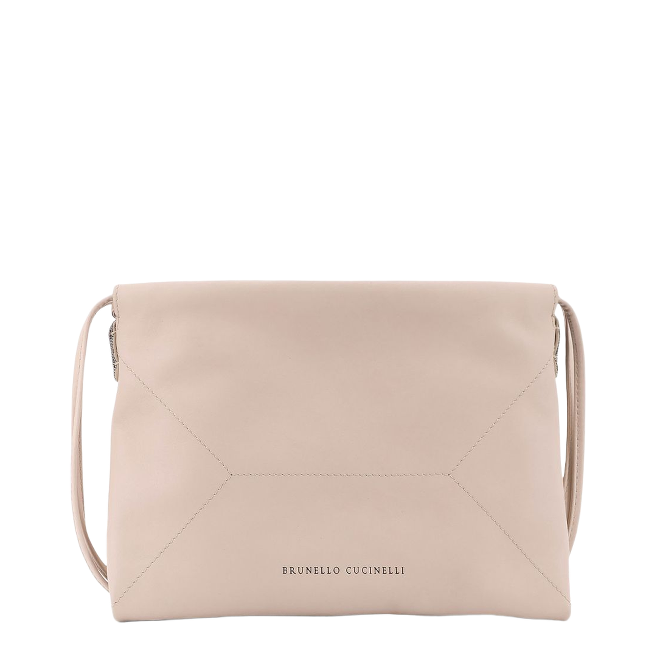 Duo Leather Shoulder Bag - Light Pink - Image 1