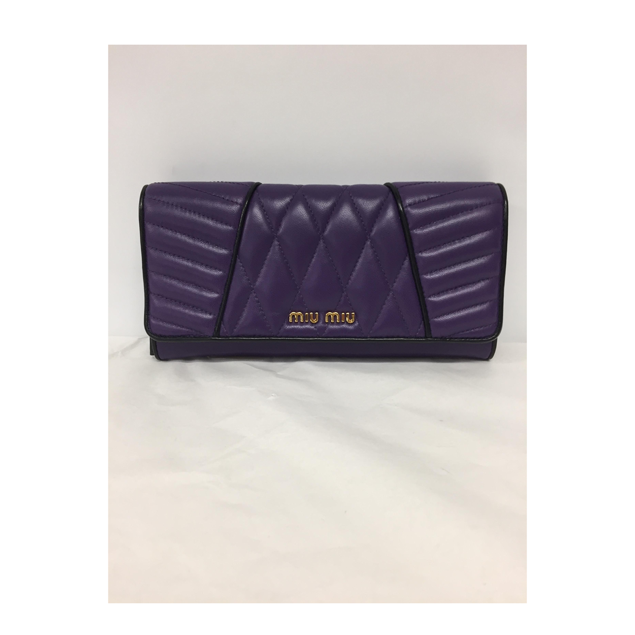 Quilted Leather Wallet - Image 1