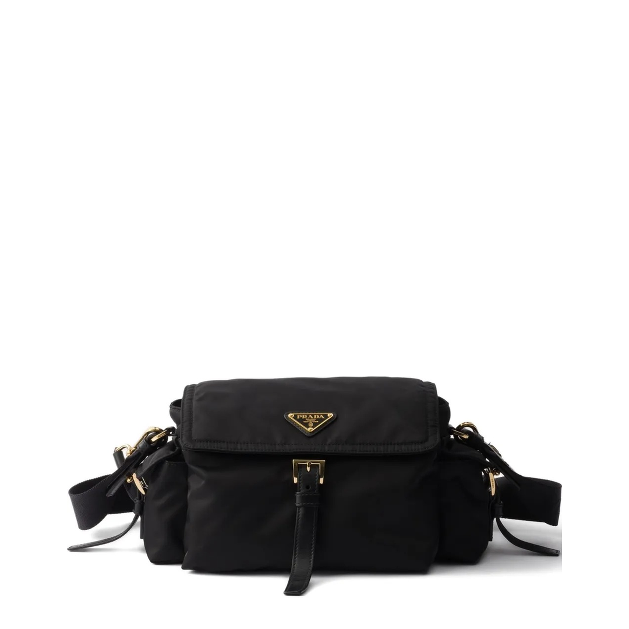Explore Medium Re-Nylon Shoulder Bag - Black - Image 1