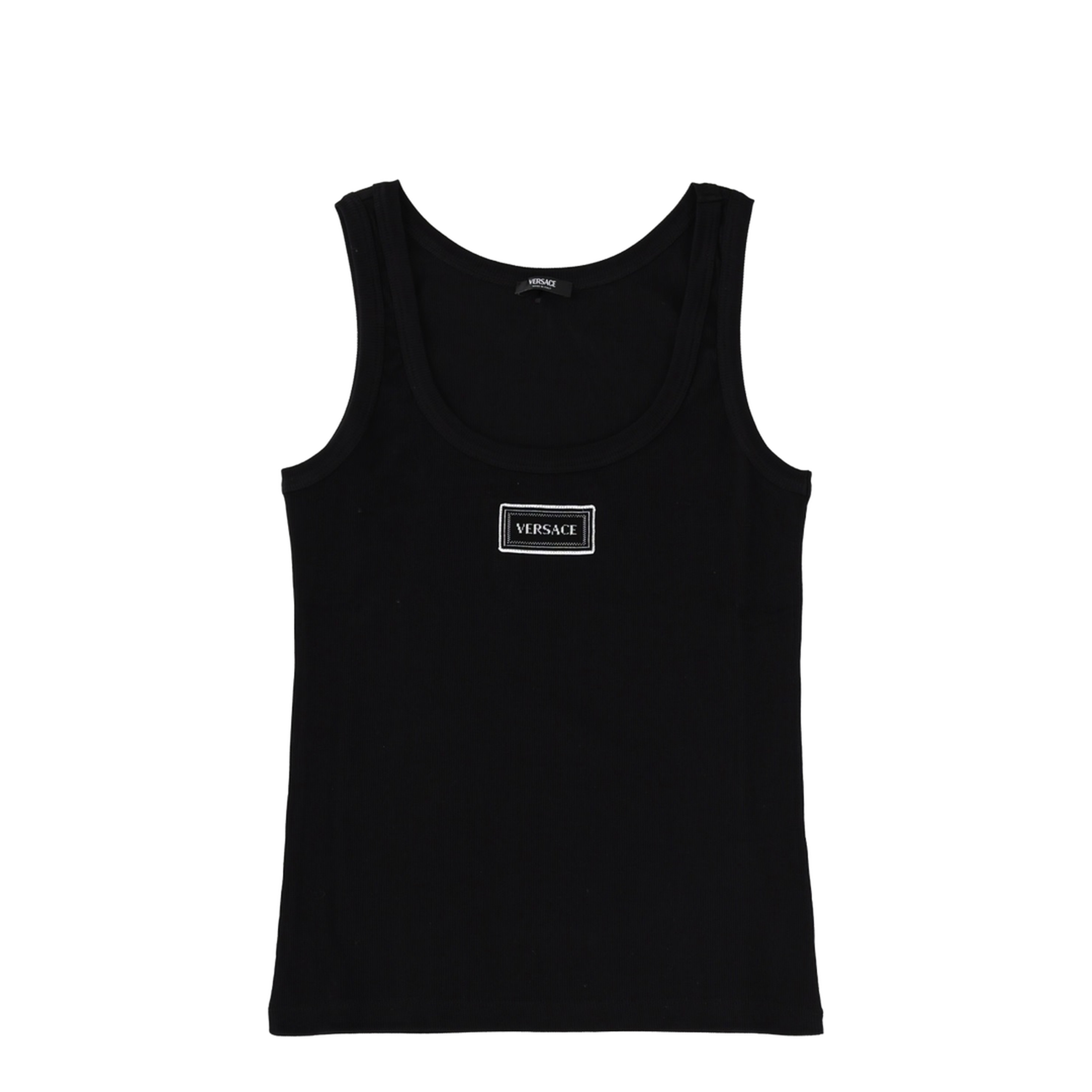 90s Vintage Logo Tank Top Black - Image 1