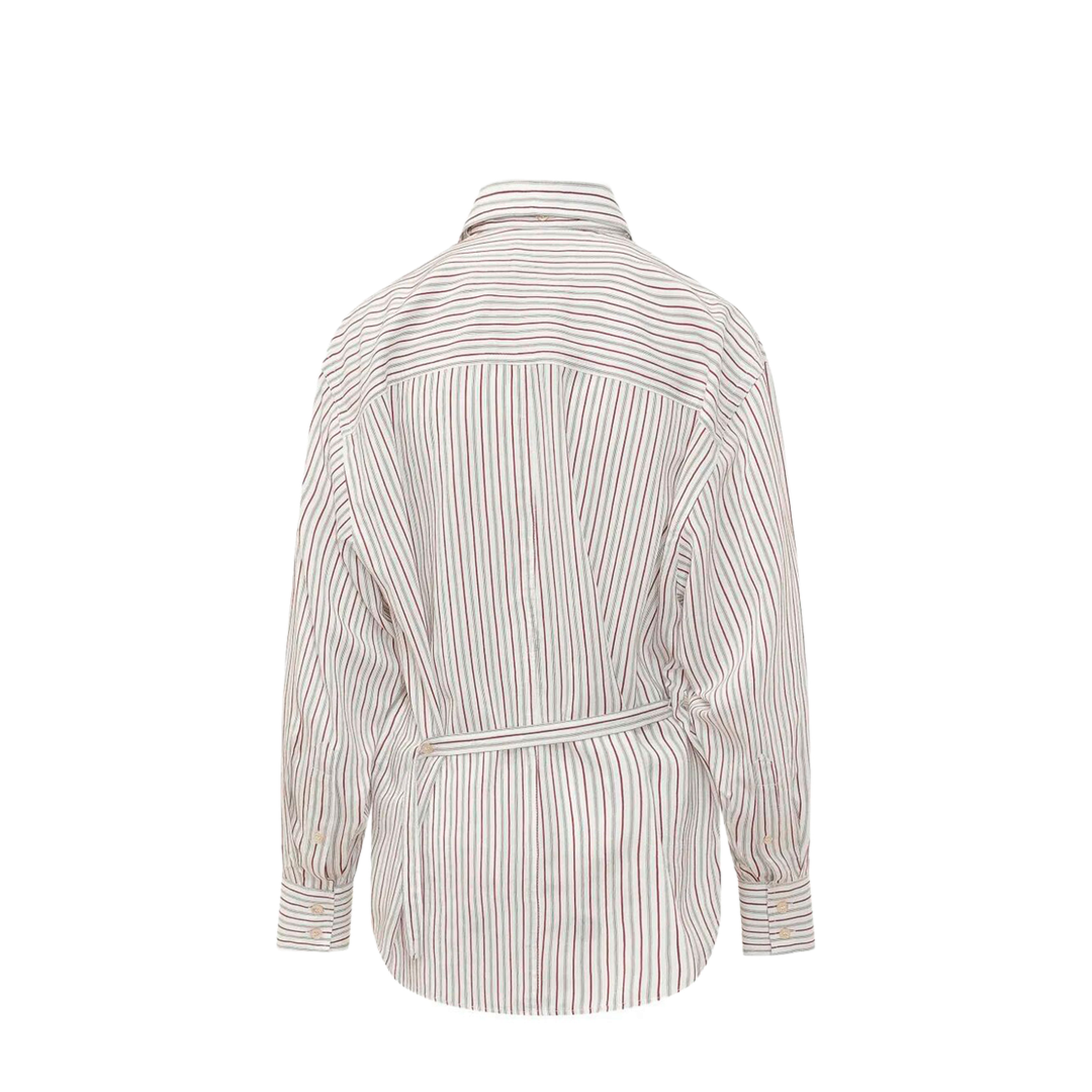 Aurora Cotton and Silk Striped Shirt - Image 2