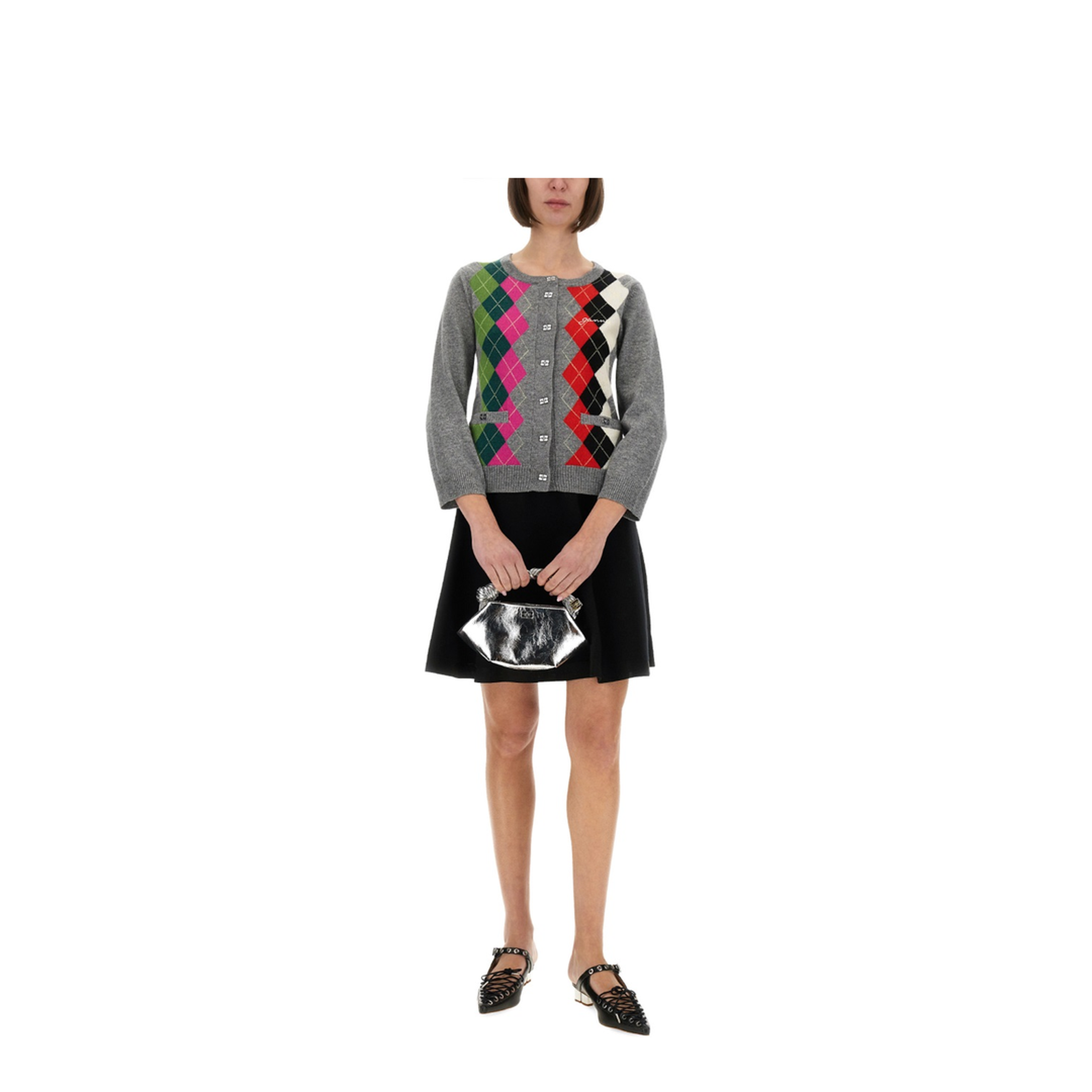 Jacquard Cashmere Cardigan - Image 2