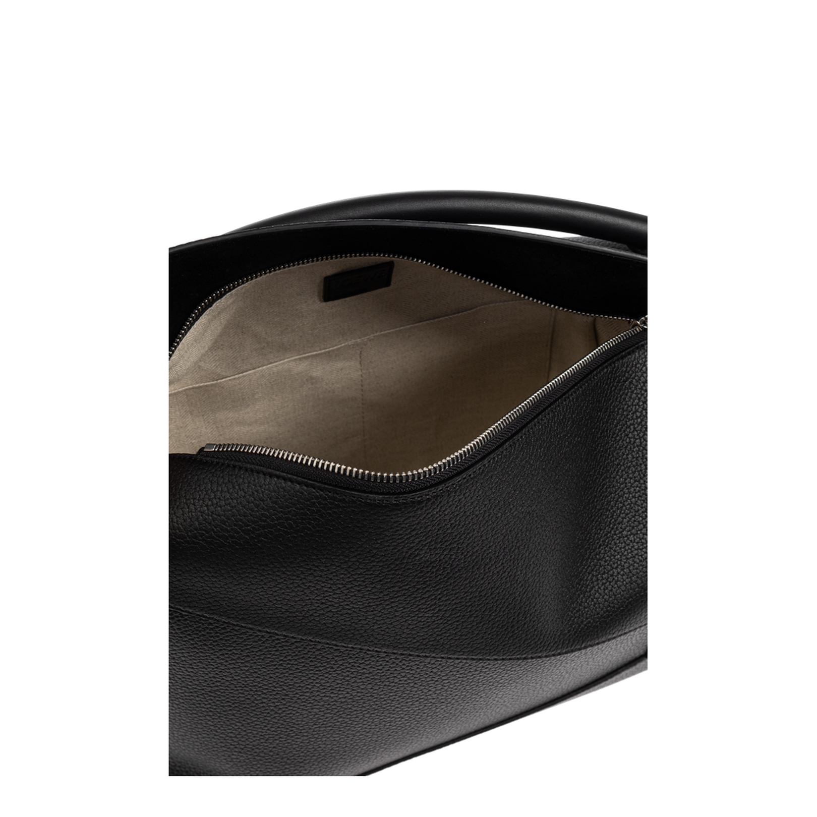 Puzzle Edge Large Calfskin Bag - Black - Image 5