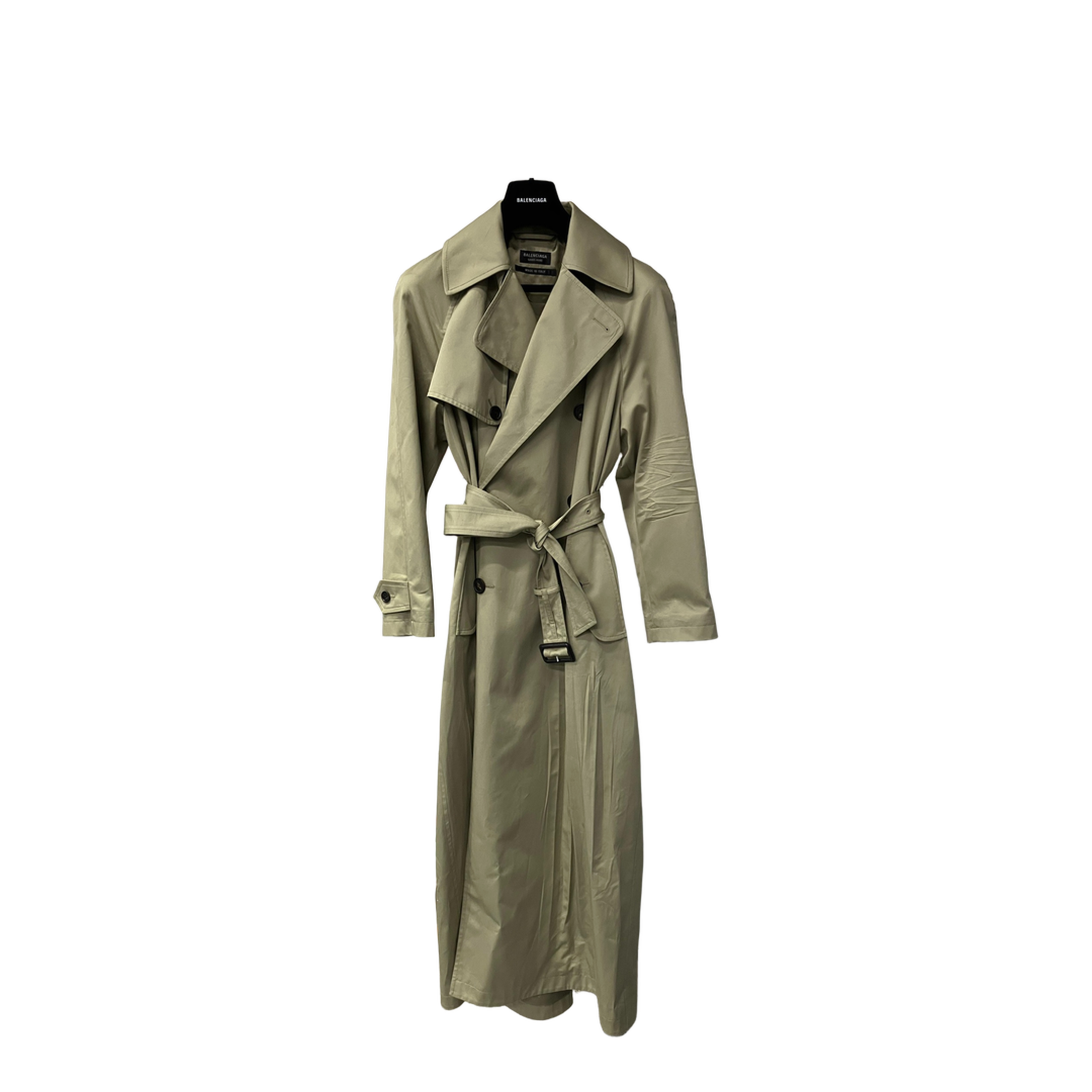 Double-breasted Trench Coat Beige - Image 1