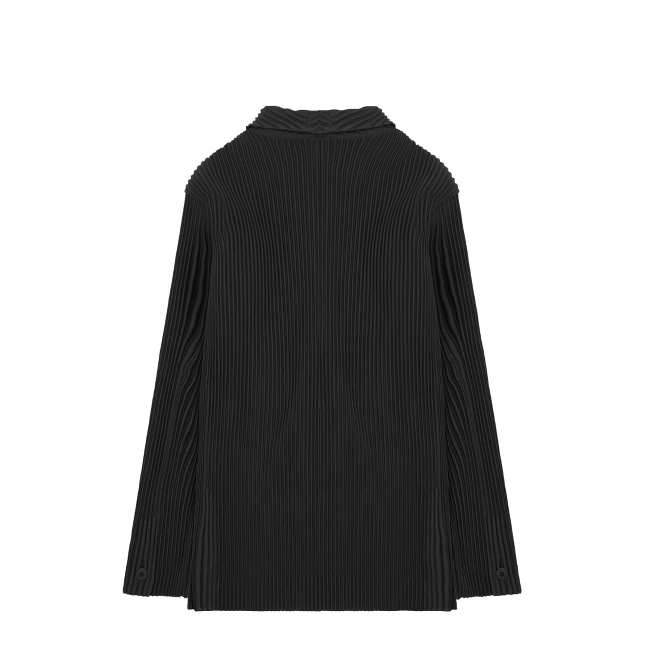 Double-Breasted Pleated Jacket - Image 2