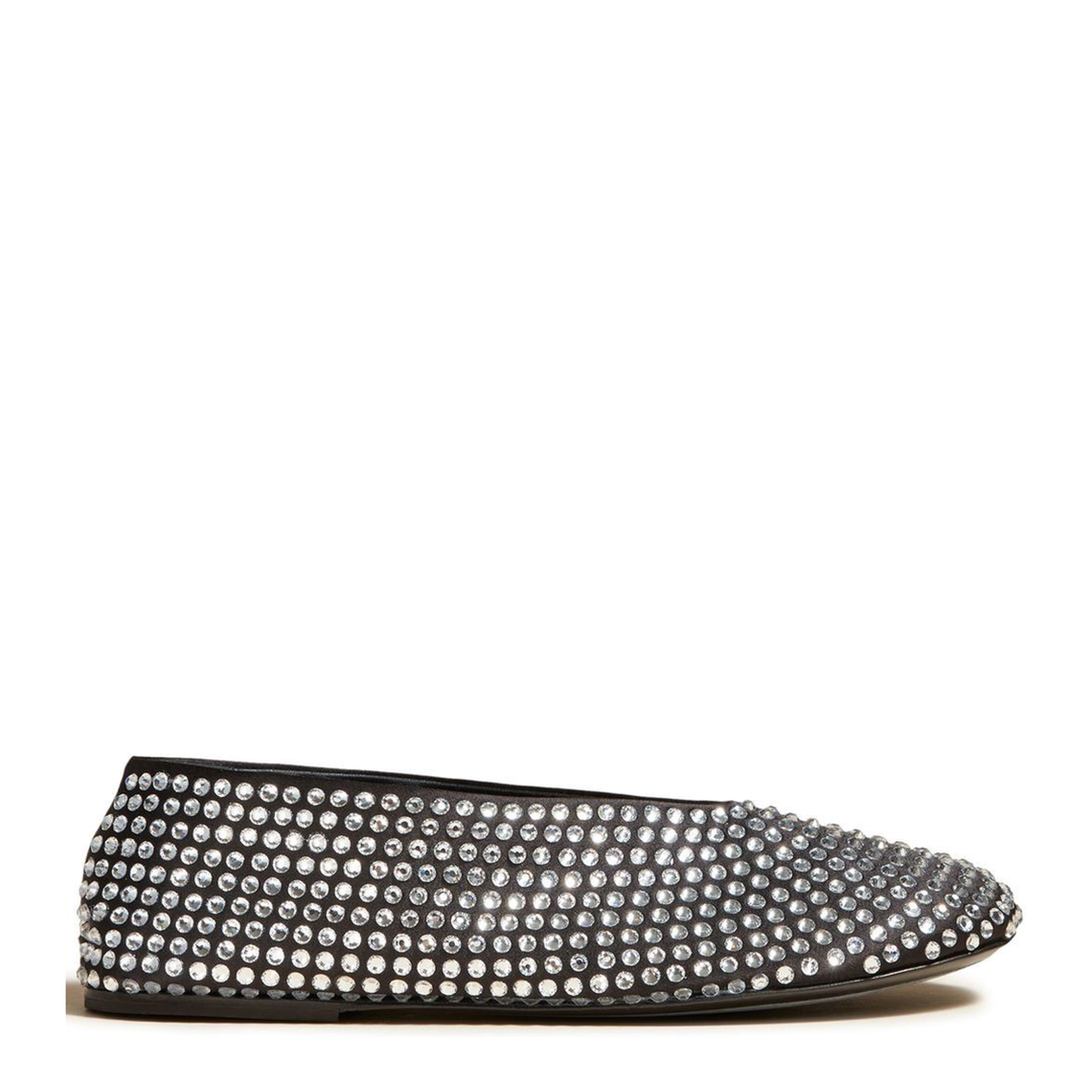 Crystal Embellished Ballet Suede Flat - Image 1