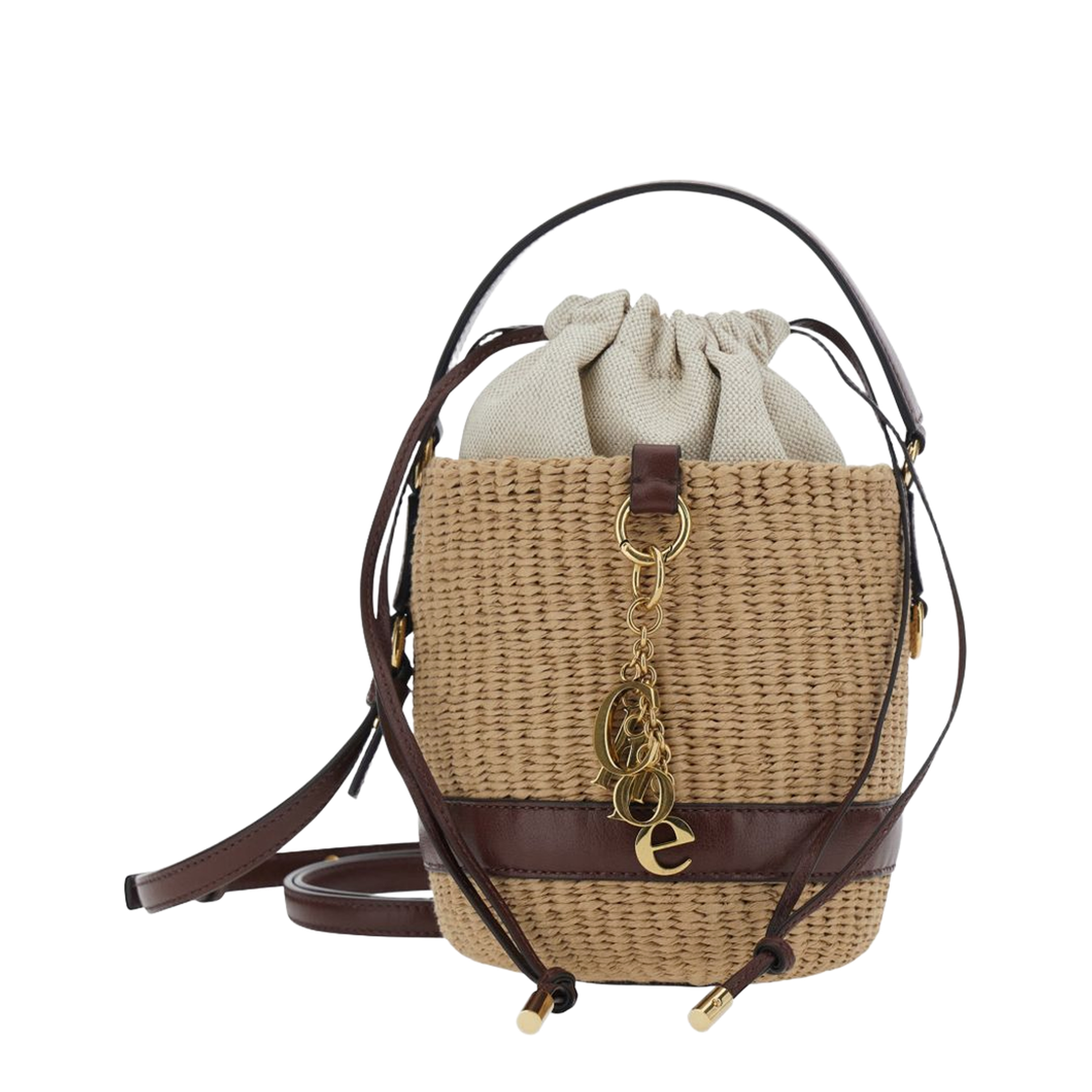 Charms Natural Fibres Basket Bag - Crafty Brown - Image 2