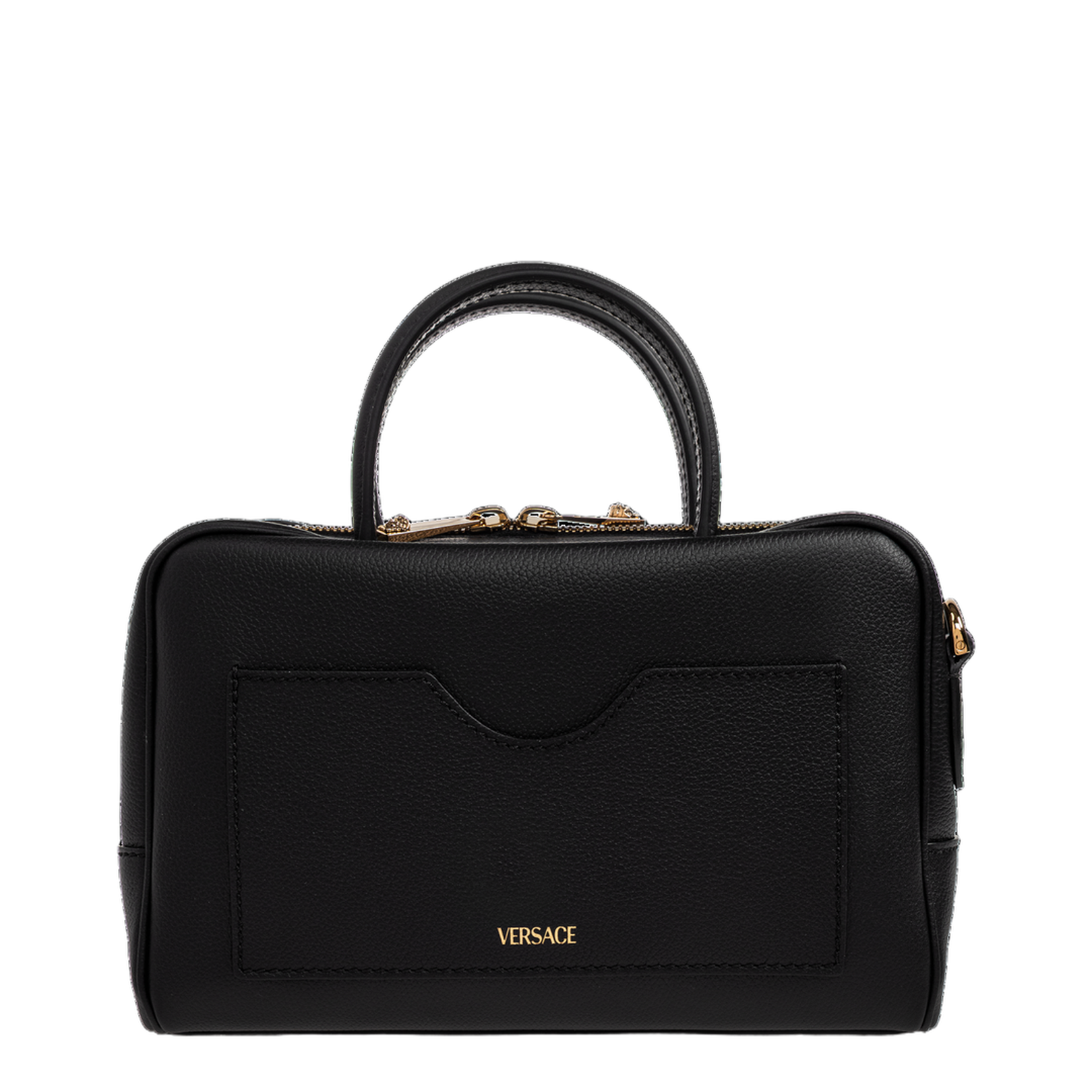 La Medusa Boston Sling Bag Leather Black - Image 3