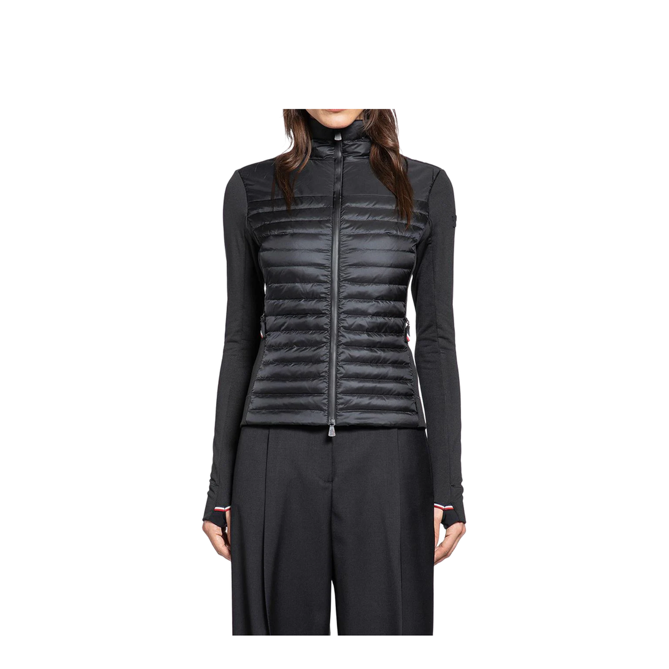 Zip Up Cardigan Black - Image 1