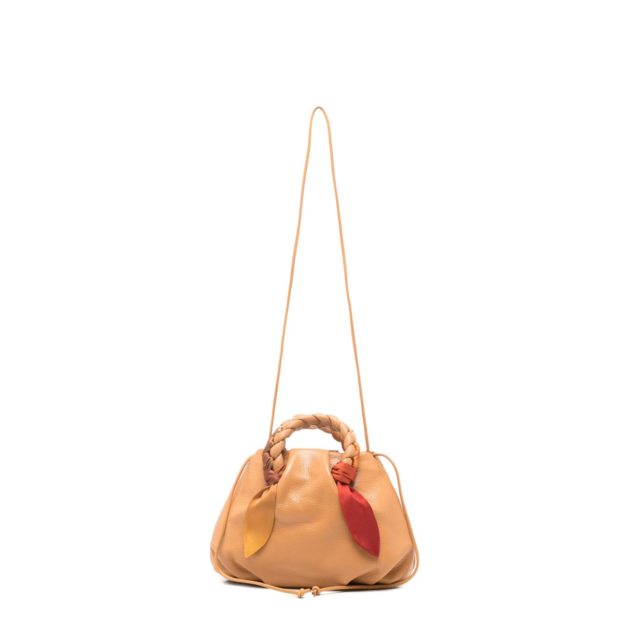 Bombon Medium Leather Handbag - Light Camel - Image 1