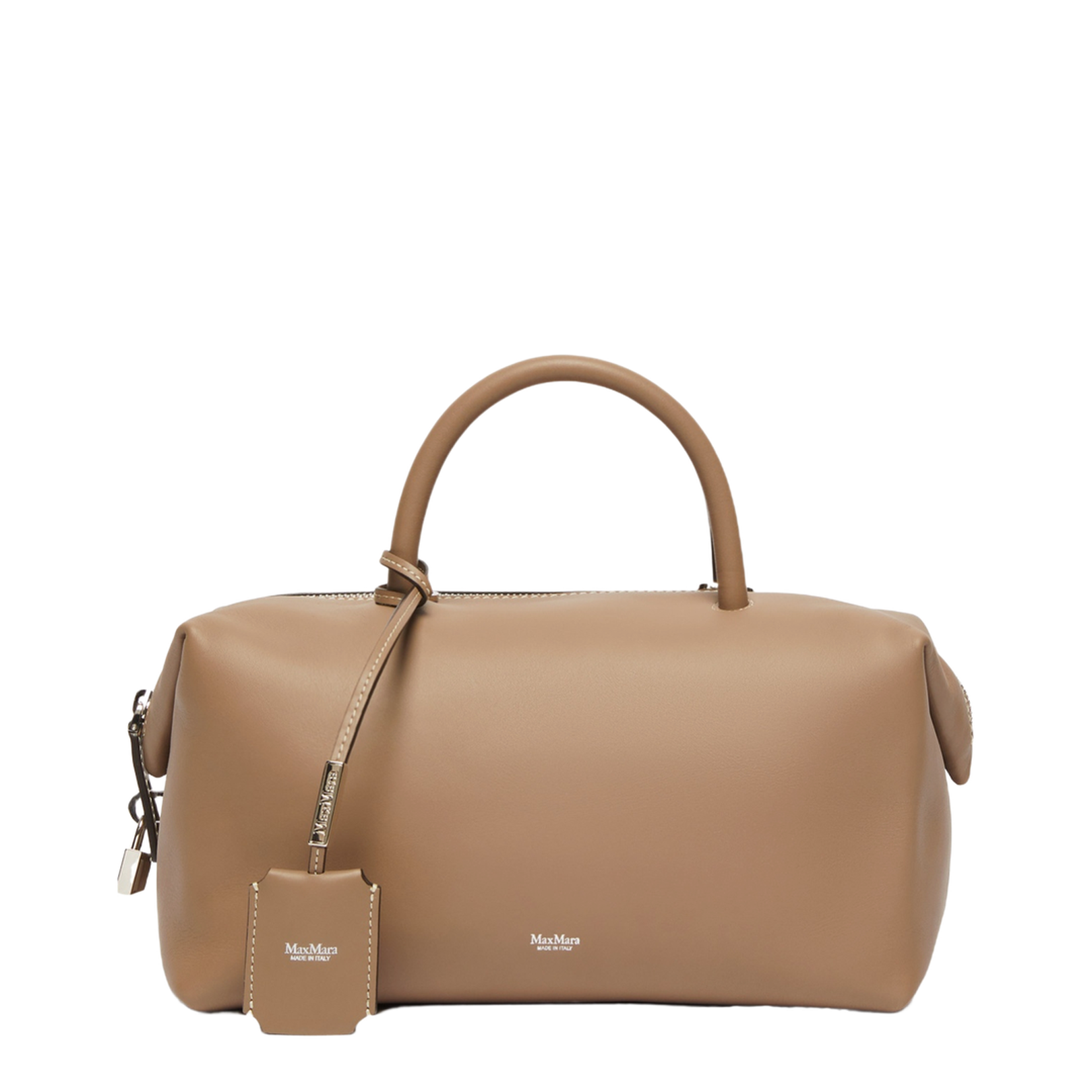 Medium Natural Leather Bowler Bag - Image 1