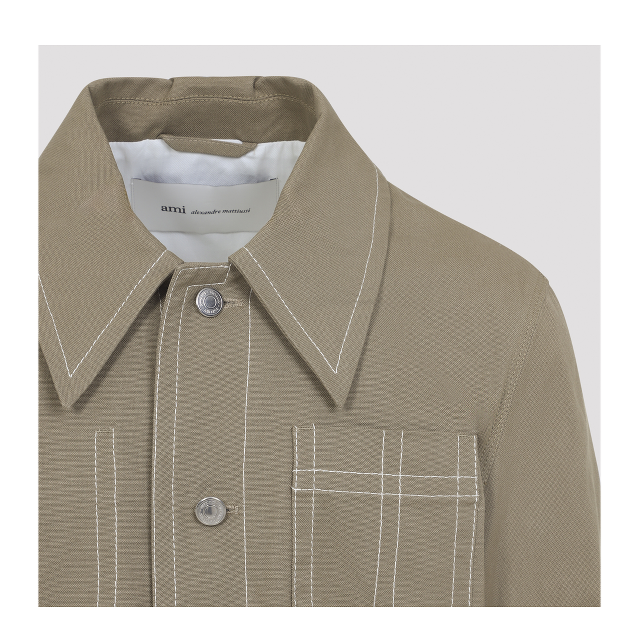 Worker Buttoned Jacket - Image 6