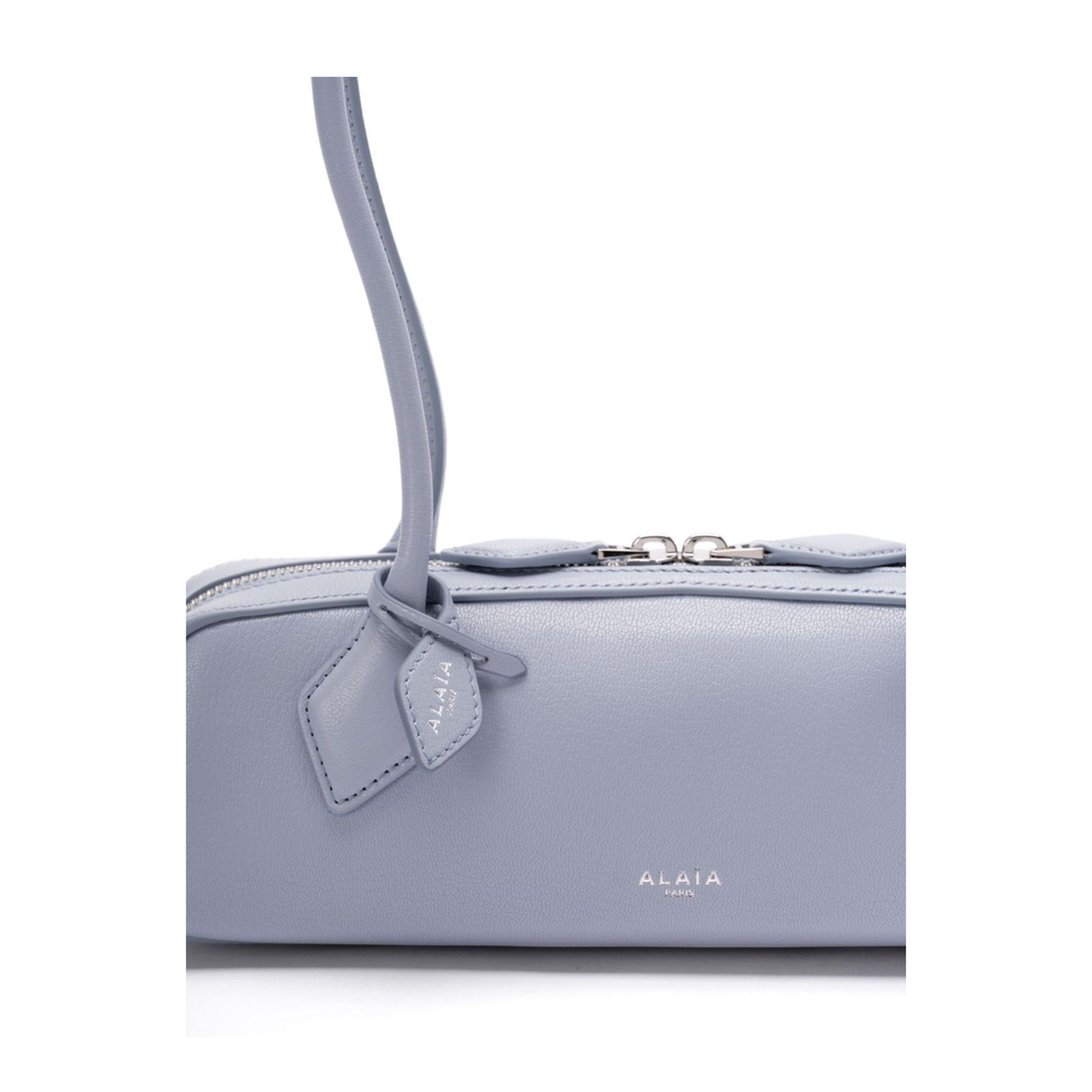 Le Teckel Small Leather Shoulder Bag - Light Blue - Image 4