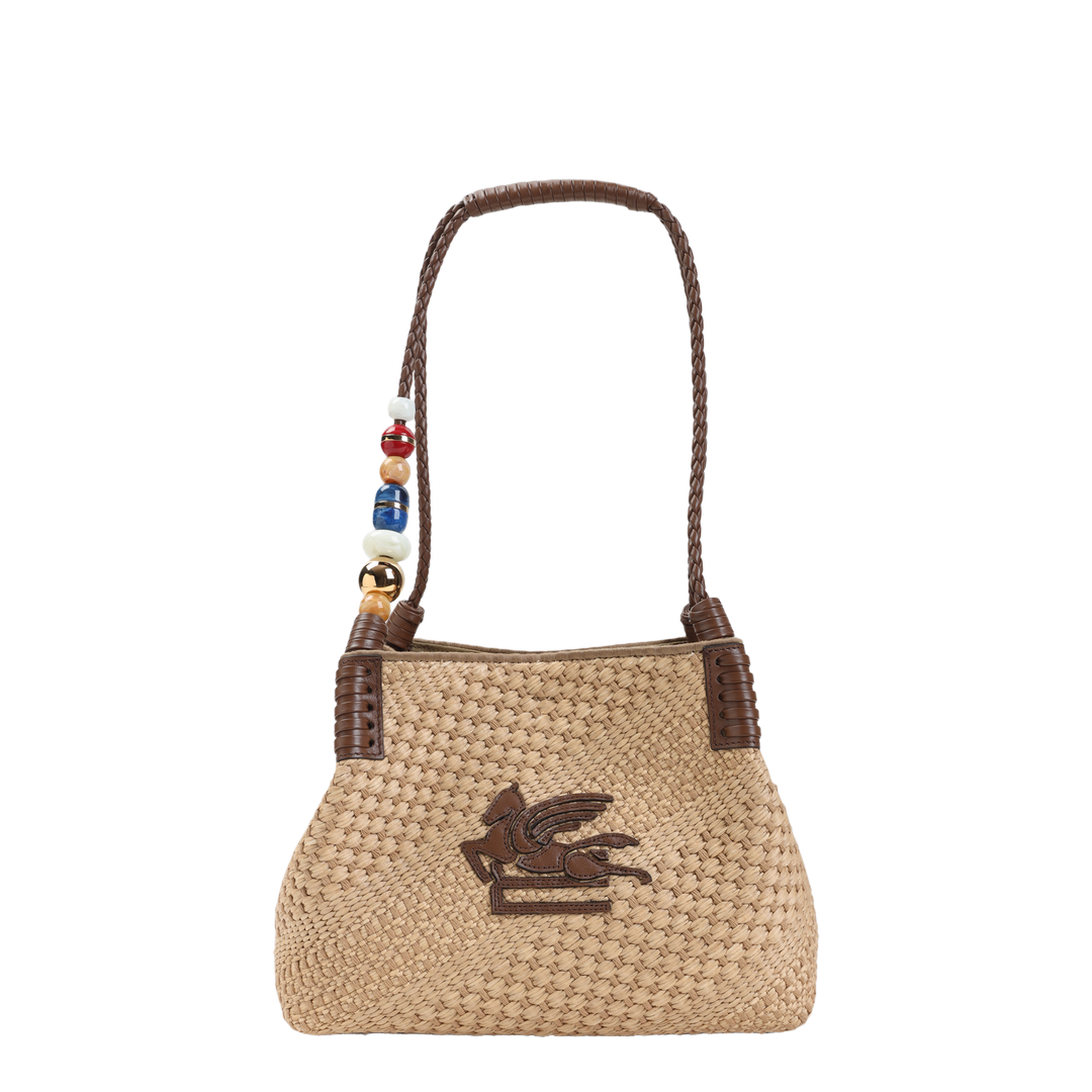 Libra S Rafia Shoulder Bag - Image 1