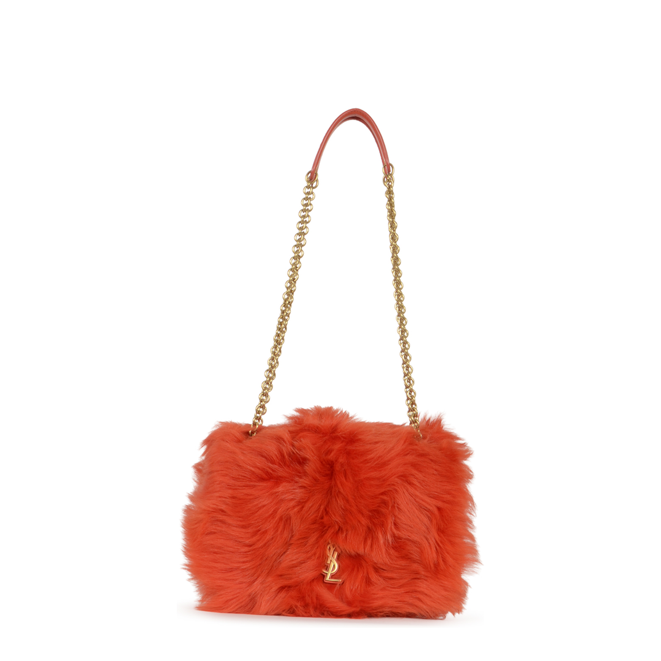 Kate Small Lambskin Shoulder Bags - Orange - Image 1