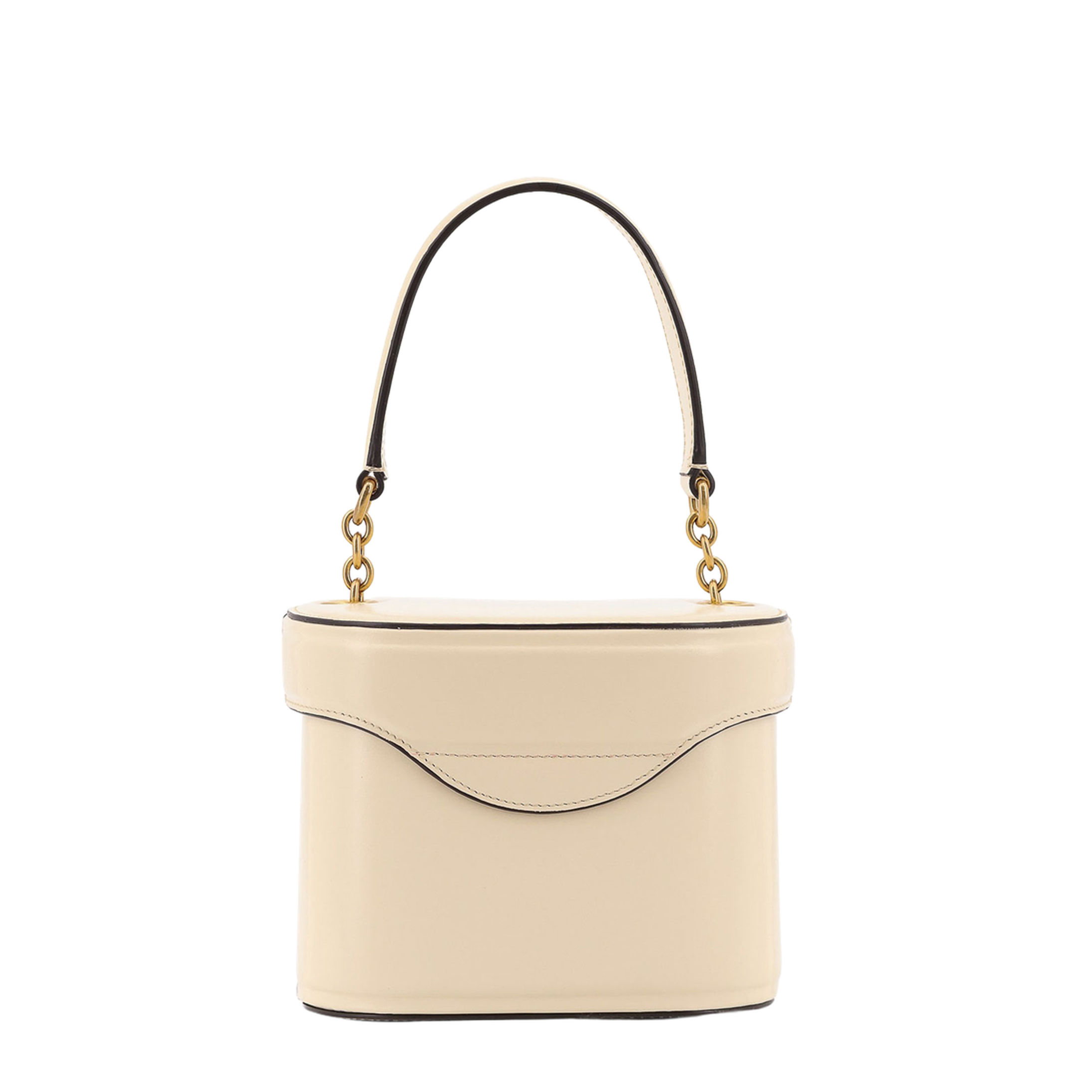 Ivory Leather VLogo Signature Bucket Bag - Image 1