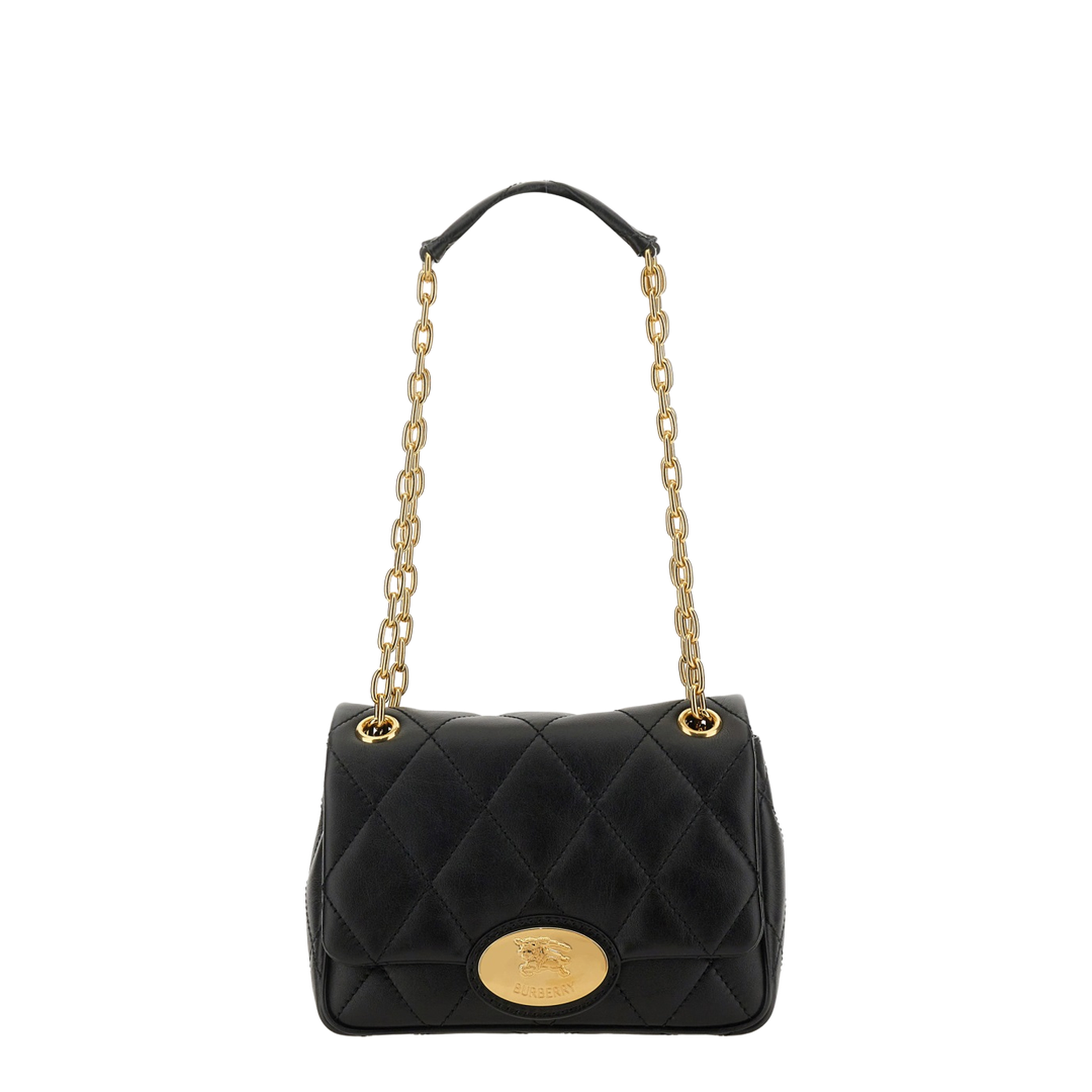 Black Quilted Crossbody Bag - Image 3