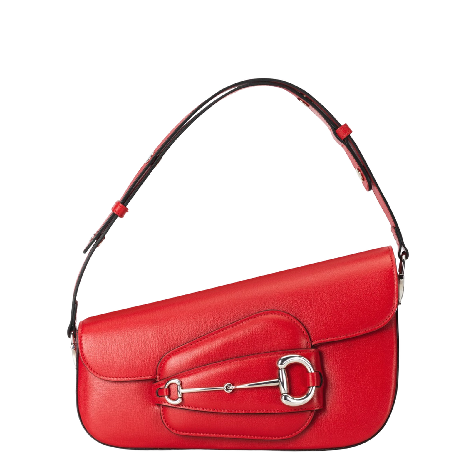 Jackie Leather Hobo Bags - Red - Image 1