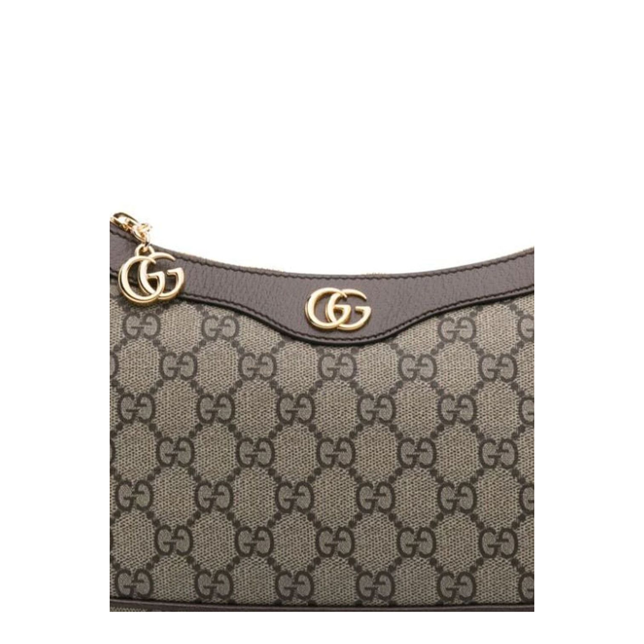 Ophidia Small GG Supreme Canvas Shoulder Bag - Beige and Dark Brown GG Supreme - Image 2