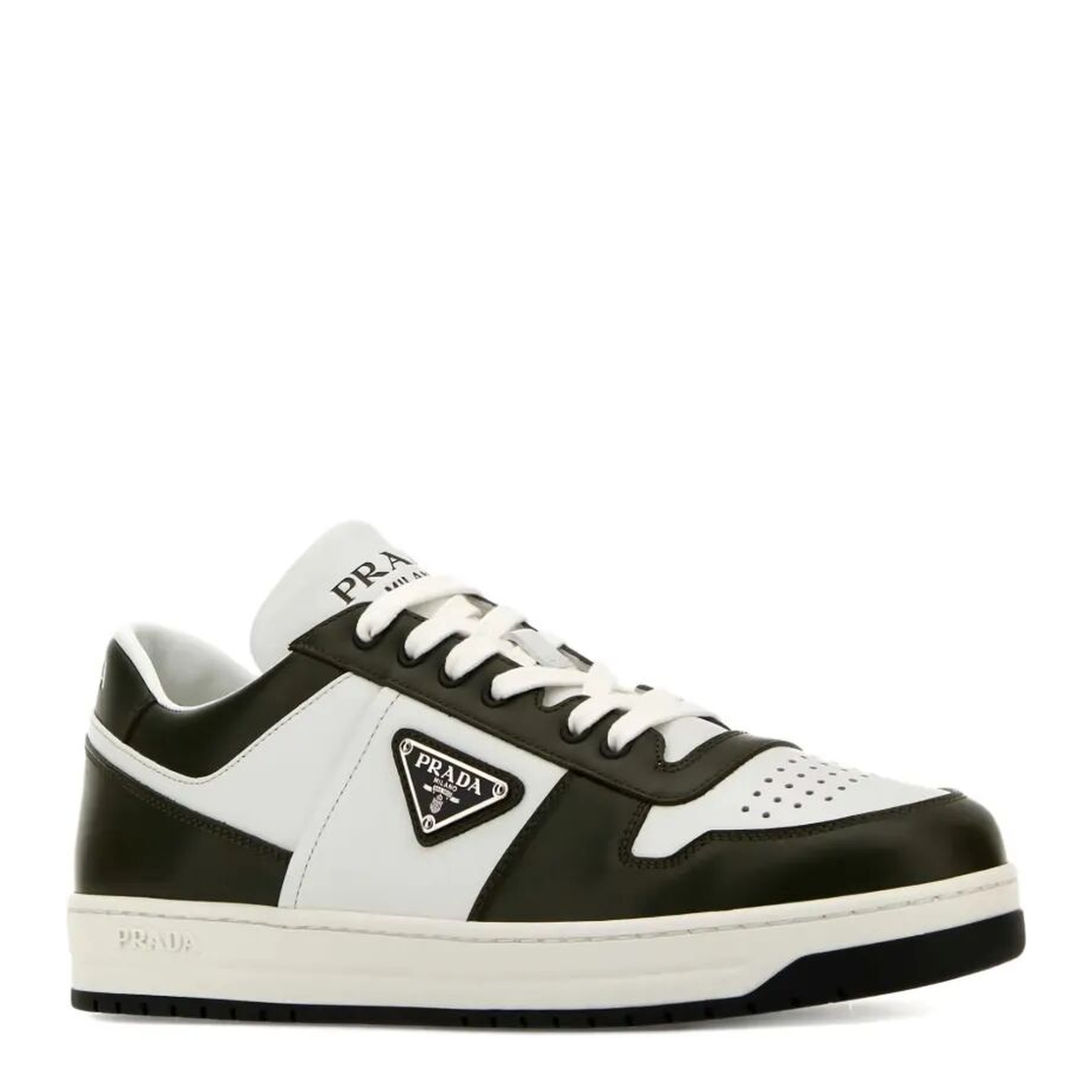Downtown Two-Tone Leather Sneakers - Image 2