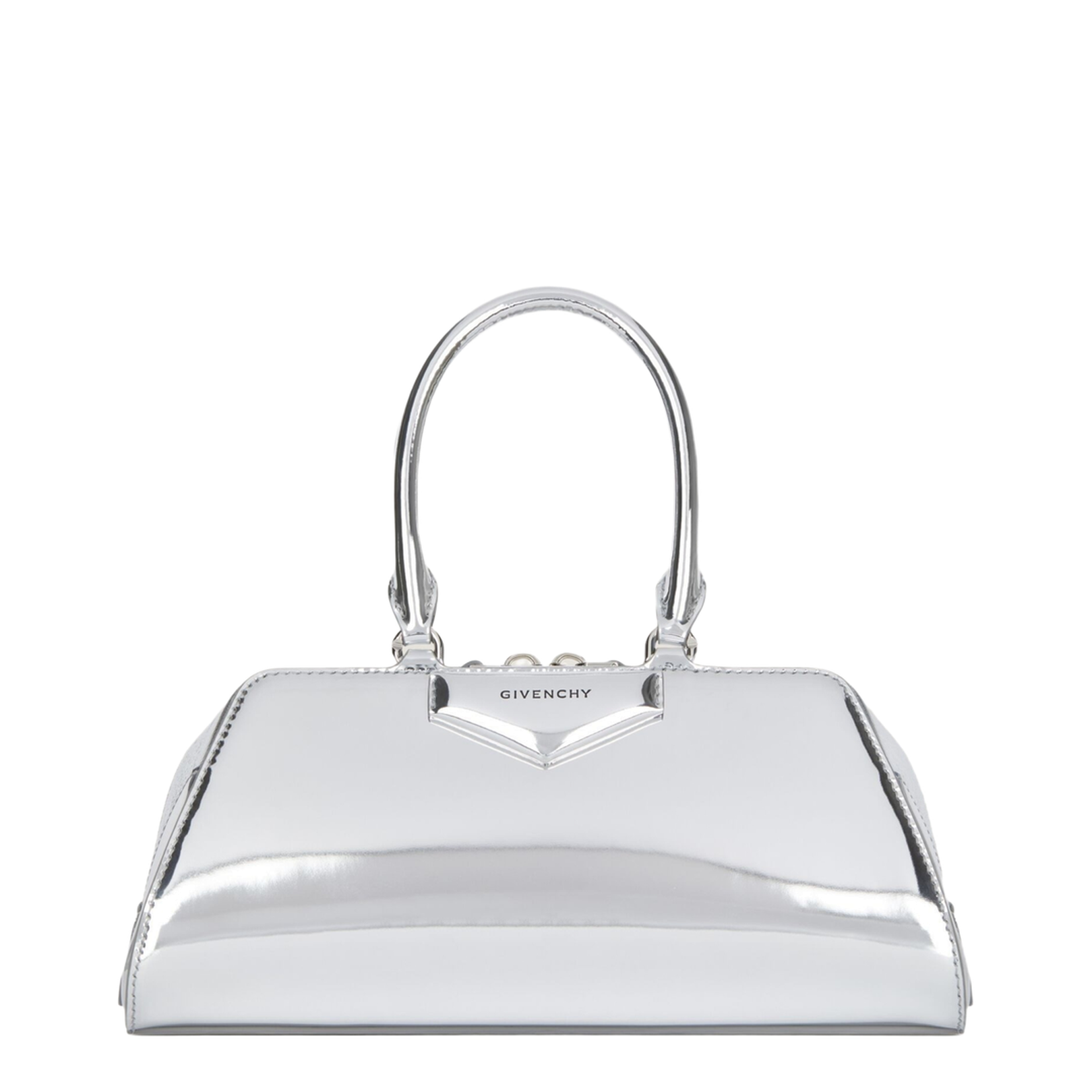 Small Antigona East-West Bag in Laminated Leather - Image 1