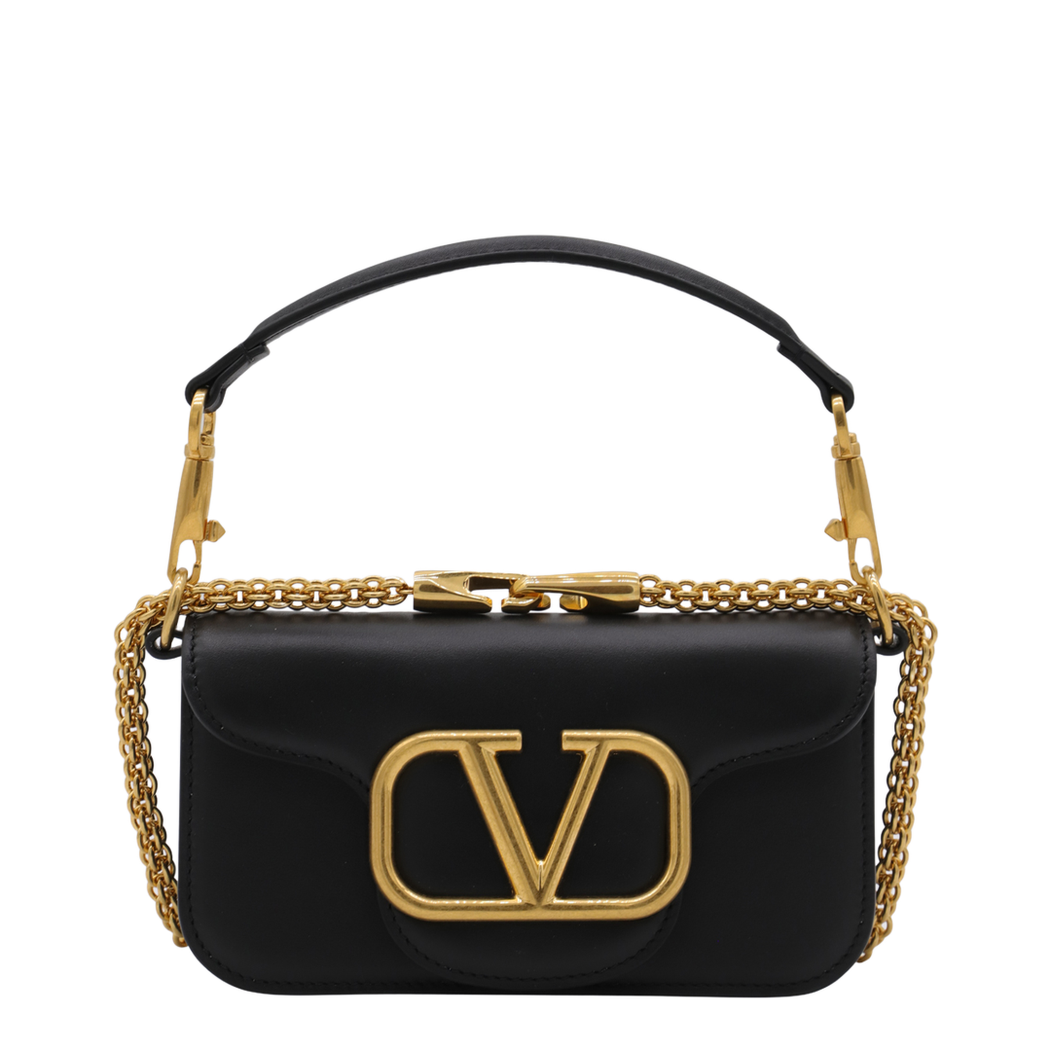 Locò Small Calfskin Shoulder Bag - Black - Image 5
