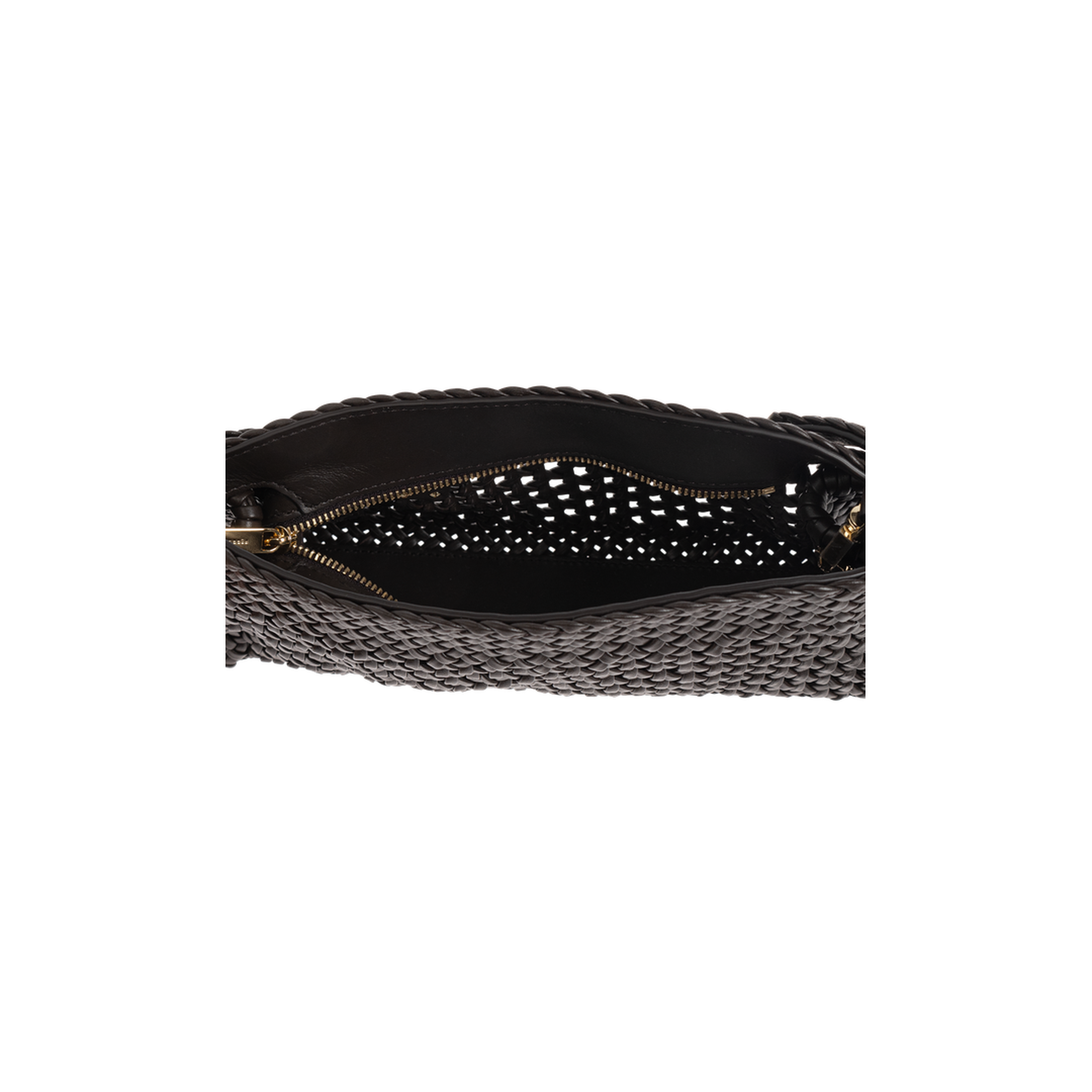 Hug Mini Leather Crossbody Bag - Testa di Moro - Image 5