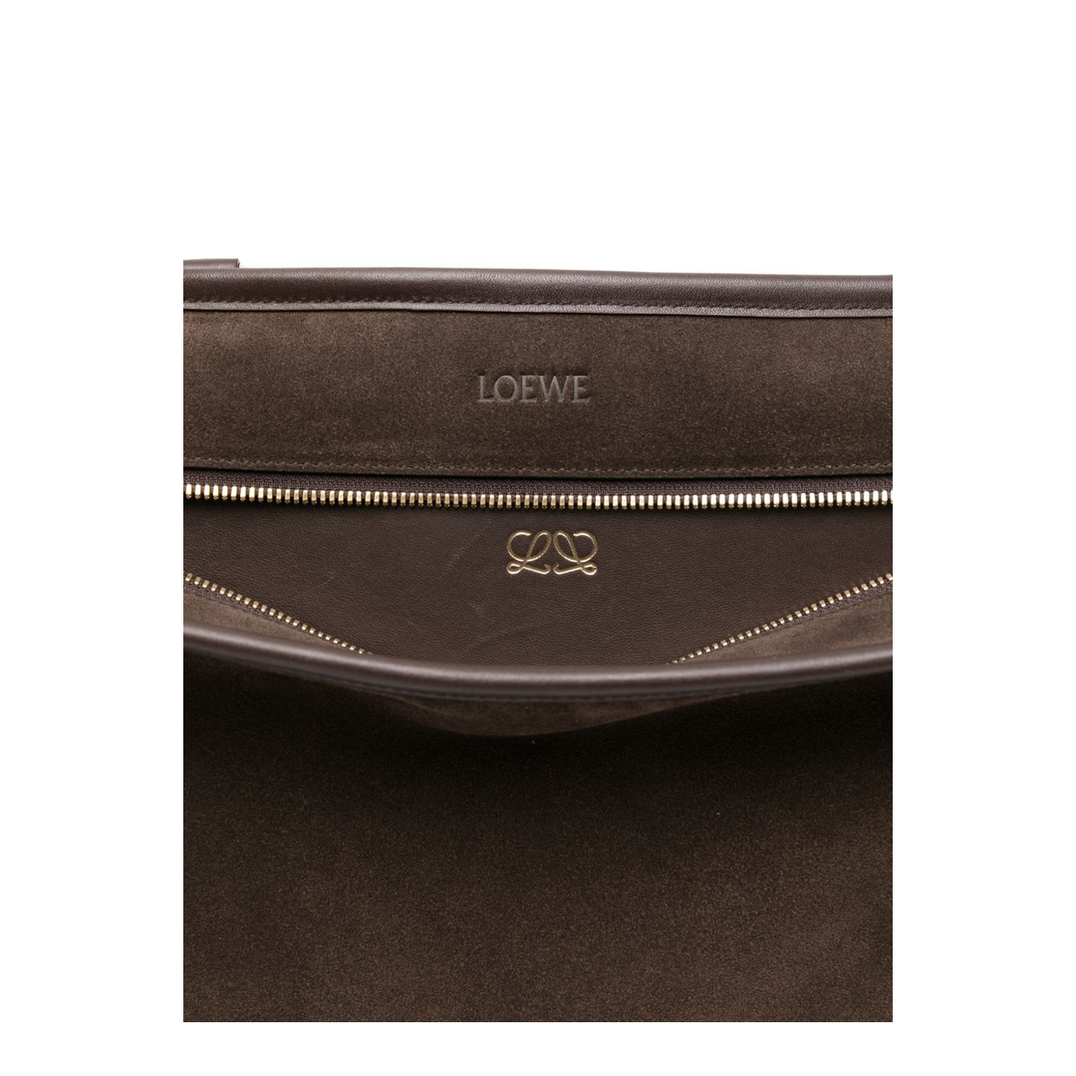 Amazona 180 Suede Top Handle Bag - Dark Chestnut - Image 3