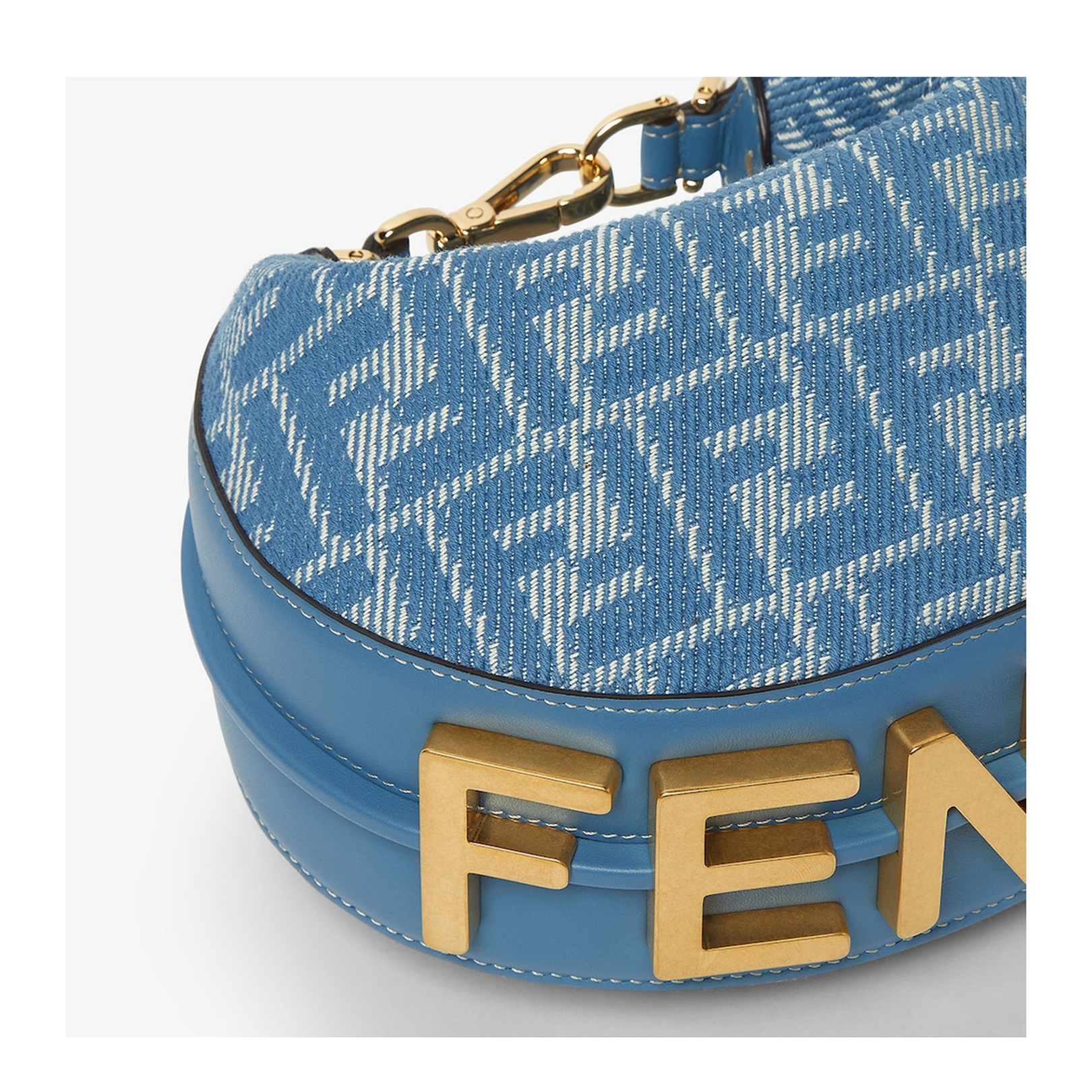 Fendigraphy Mini
Blue Denim Effect FF Jacquard Mini Bag - Image 4