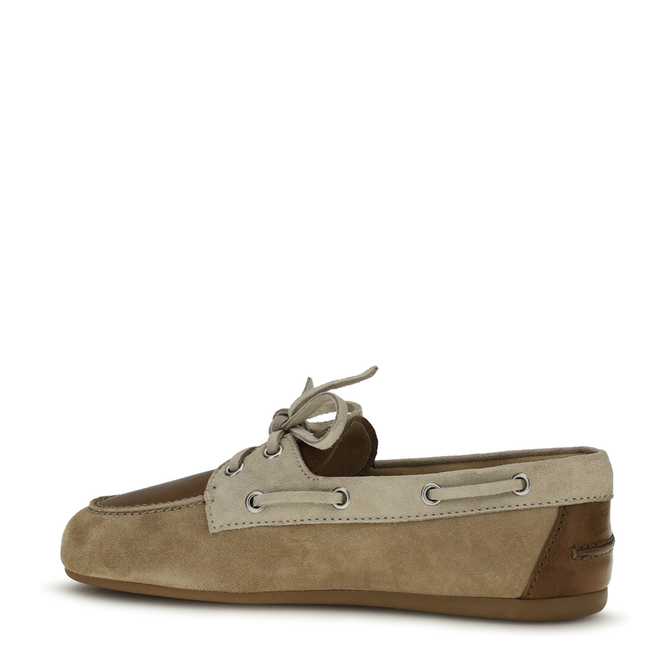 Leather and Suede Loafers - Image 3